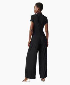 Joseph Ribkoff Jumpsuit Korte Mouwen Zwart*Dames Jumpsuits