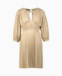 Liu Jo Midi Jurk Abito C/Intarsio Goud*Dames Jurken