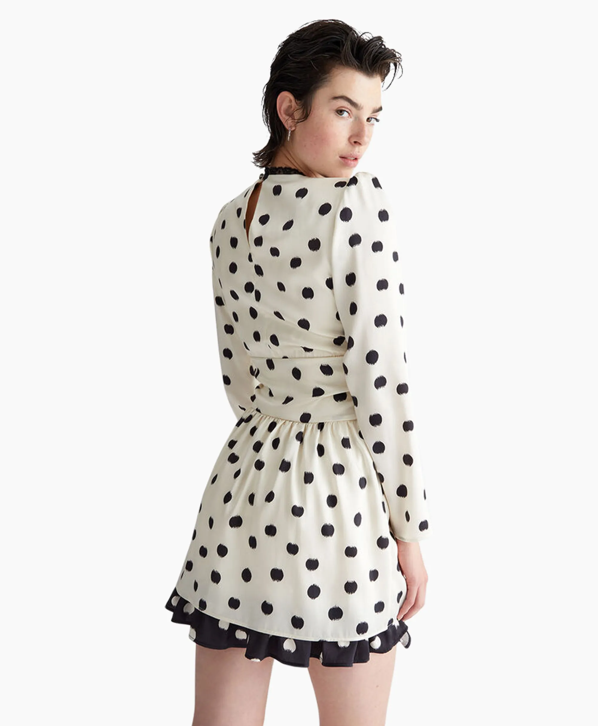 Liu Jo Mini Jurk Ecs Abito C/Nodo Wit*Dames Jurken