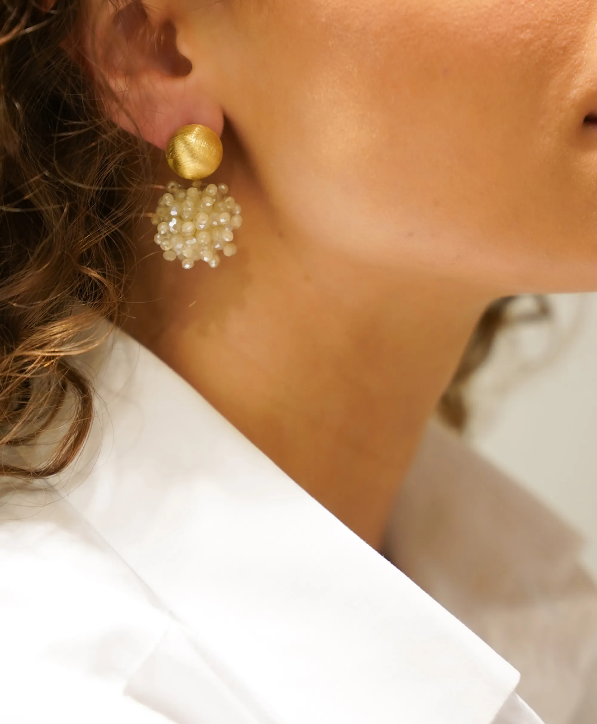 Lott. Gioielli Oorbellen Ce Gb Globe S Double Ston Zalm*Dames Sieraden