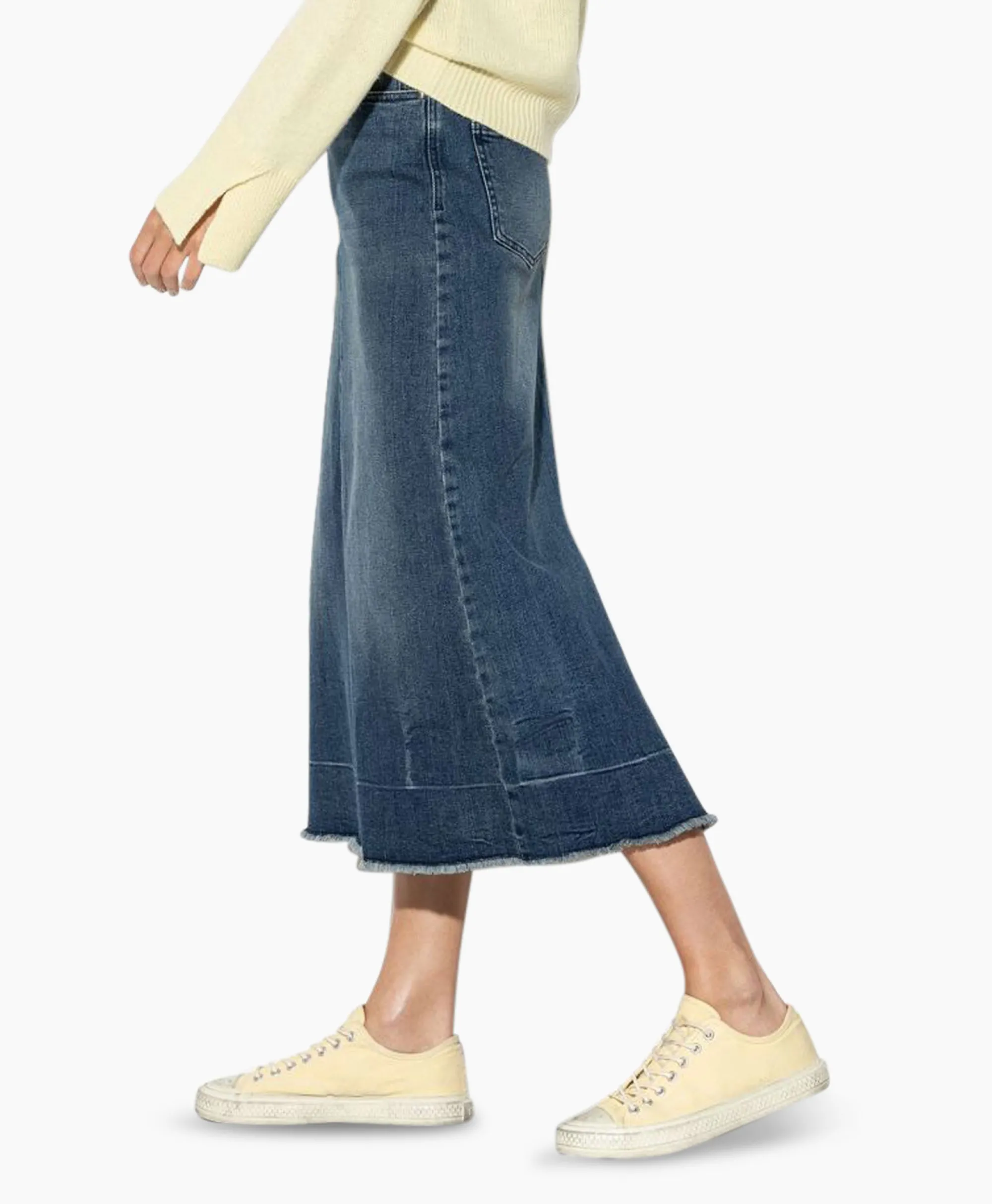 Luisa Cerano Midi Rok 598227/3388-0 Donker Blauw*Dames Rokken