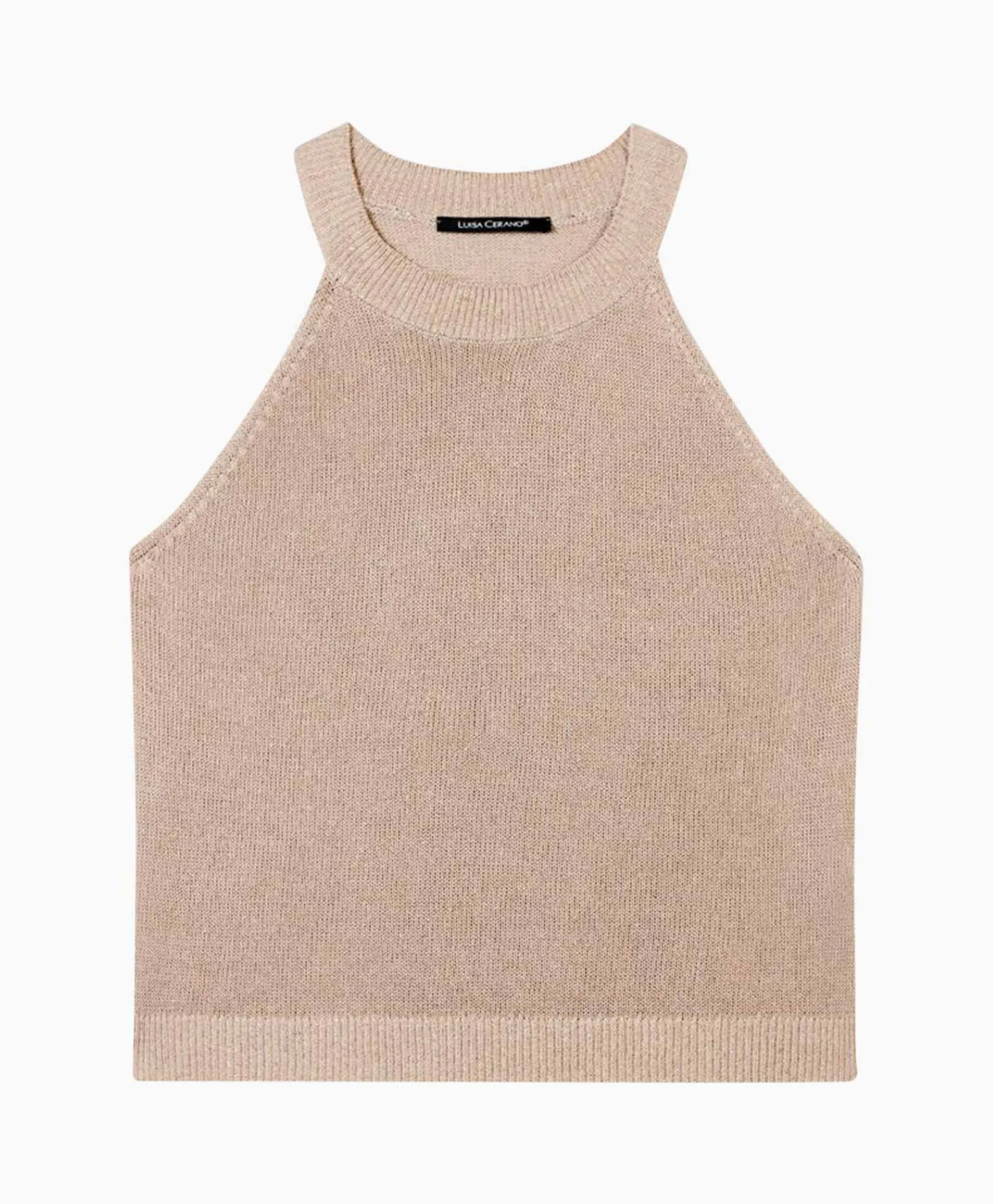 Luisa Cerano Top 198398/5335-0 Beige*Dames T-Shirts & Tops