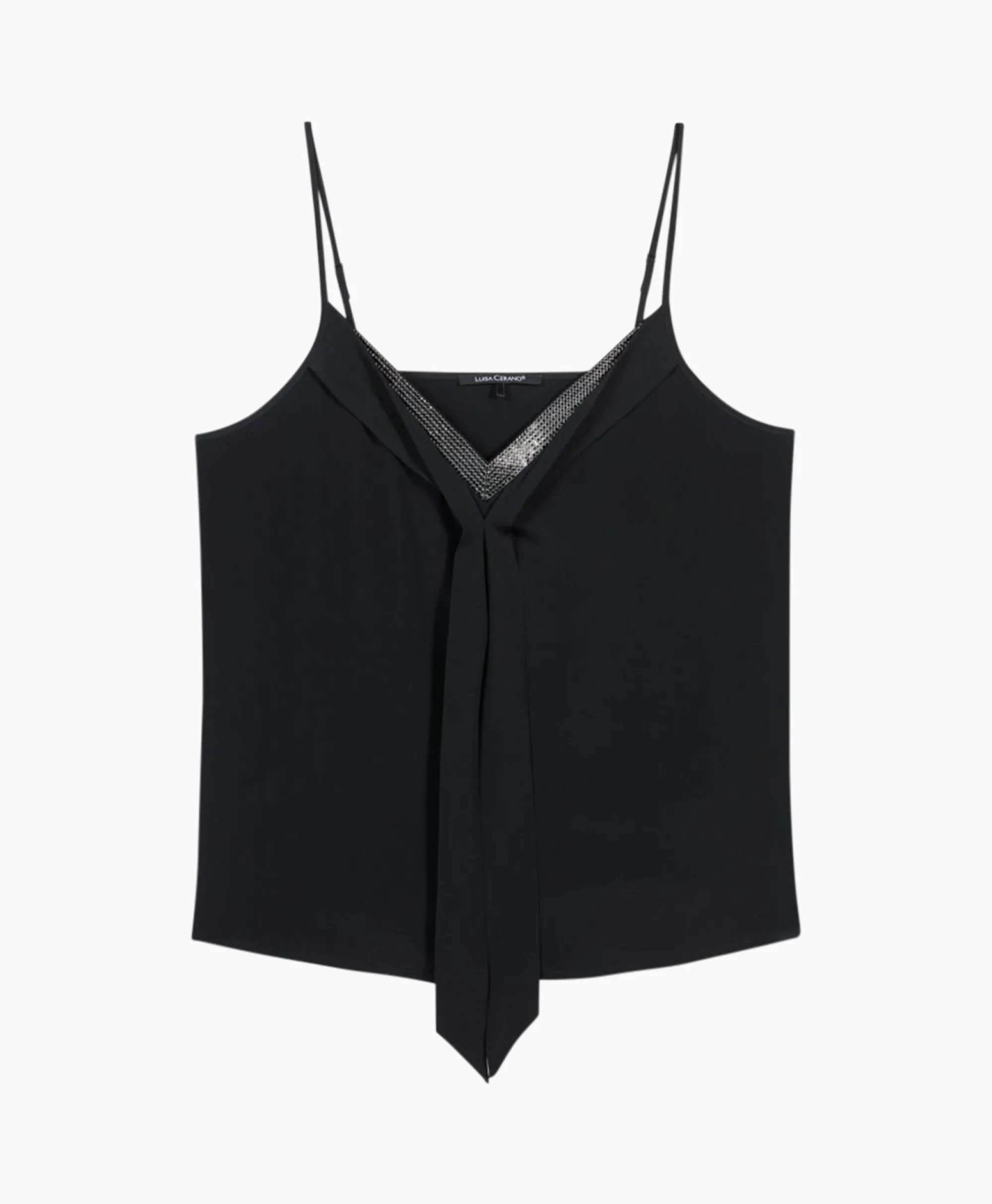 Luisa Cerano Top 398111/2179-0 Zwart Dessin*Dames T-Shirts & Tops