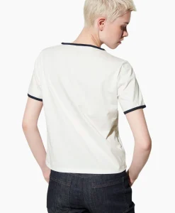 Luisa Cerano T-Shirt Korte Mouw 398144/7799-0 Off White*Dames T-Shirts & Tops