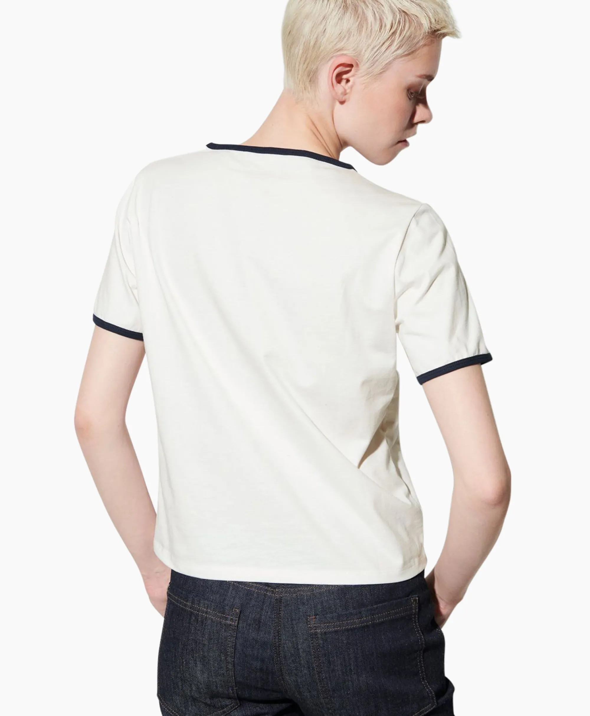 Luisa Cerano T-Shirt Korte Mouw 398144/7799-0 Off White*Dames T-Shirts & Tops