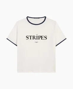 Luisa Cerano T-Shirt Korte Mouw 398144/7799-0 Off White*Dames T-Shirts & Tops