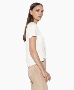 Luisa Cerano T-Shirt Korte Mouw 398113/7799-0 Off White*Dames T-Shirts & Tops