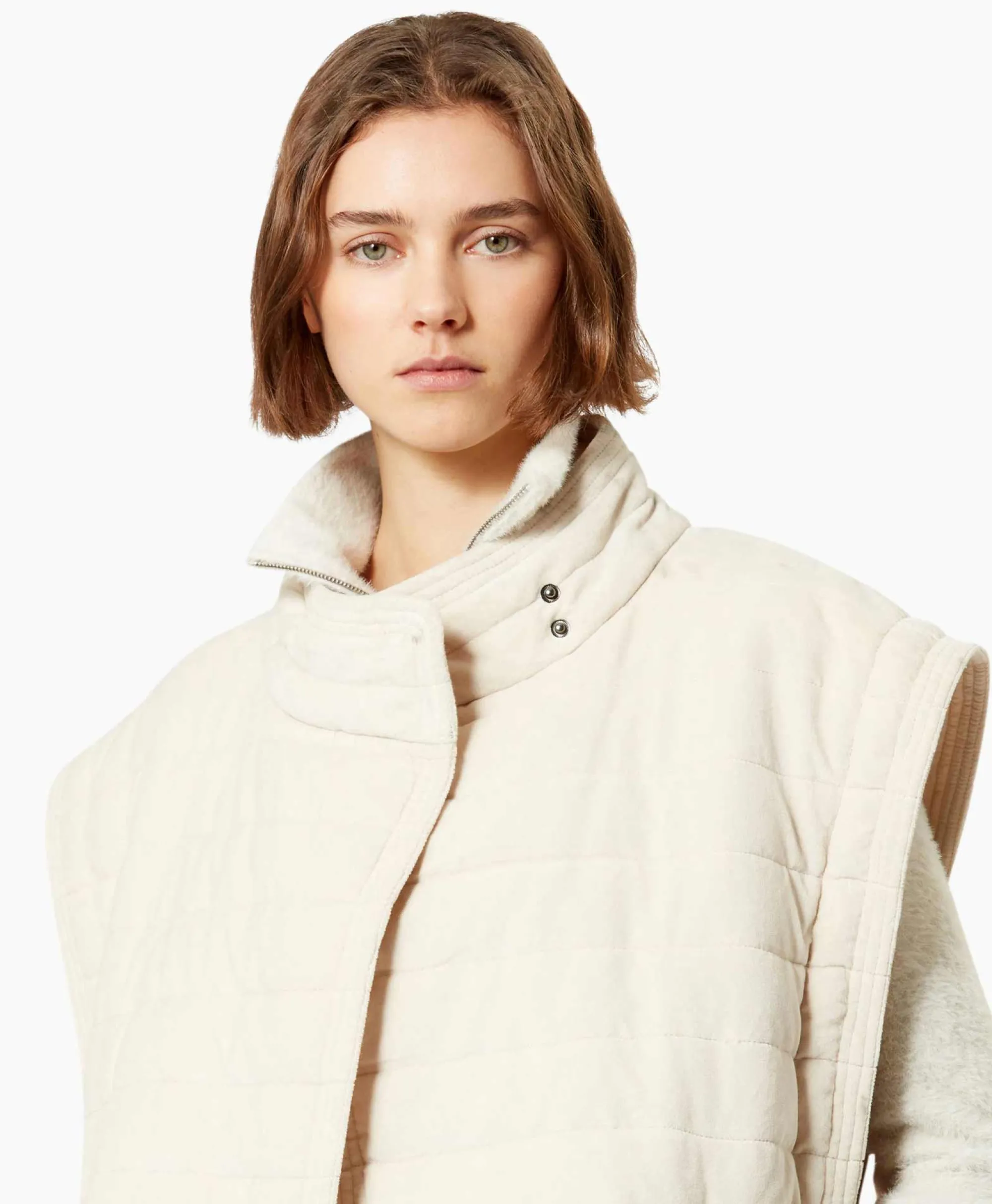 Marant Étoile Marant Etoile Jas Areta-Ga Ecru*Dames Jassen