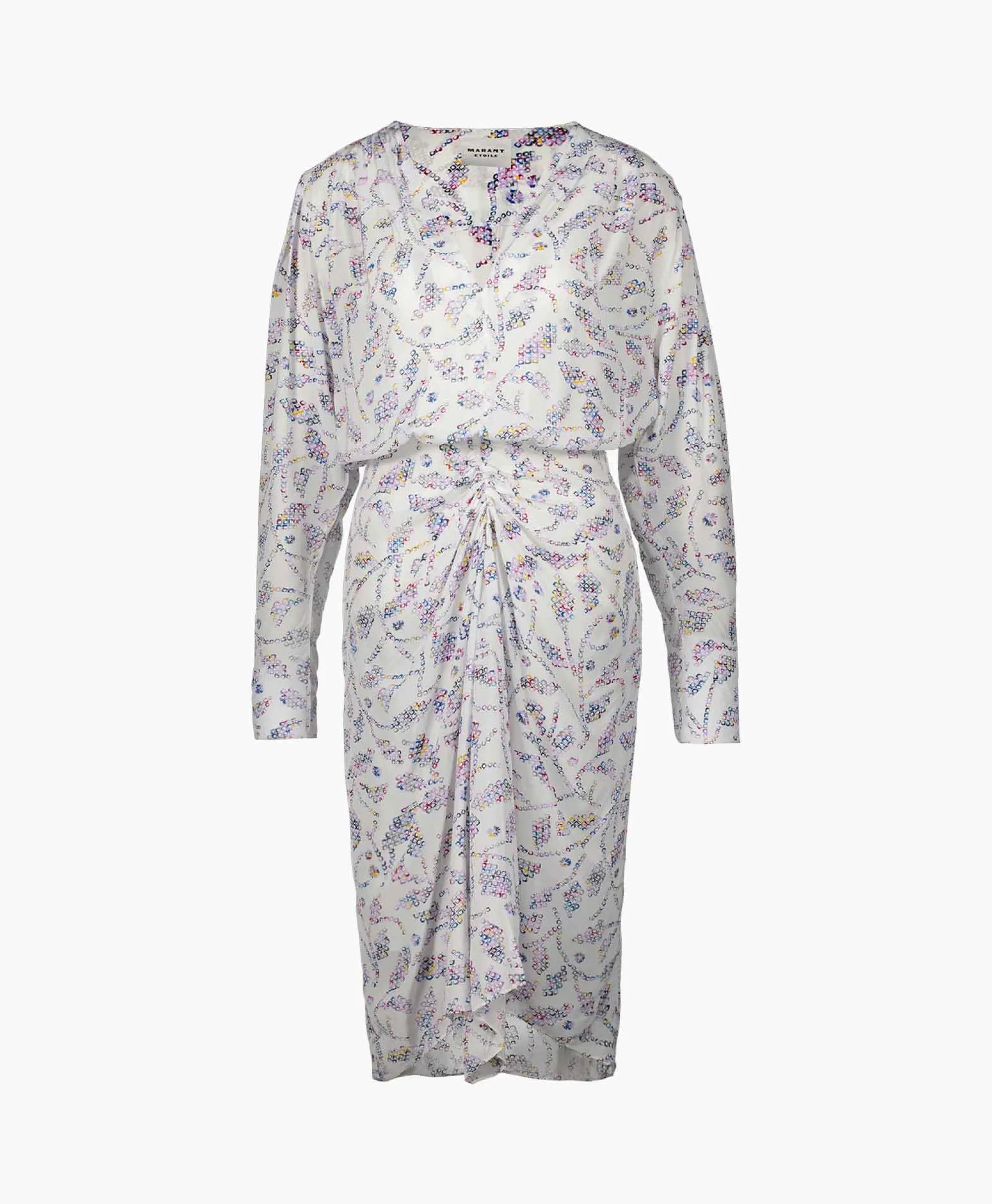 Marant Étoile Marant Etoile Midi Jurk Danalia-Ga Ecru*Dames Jurken