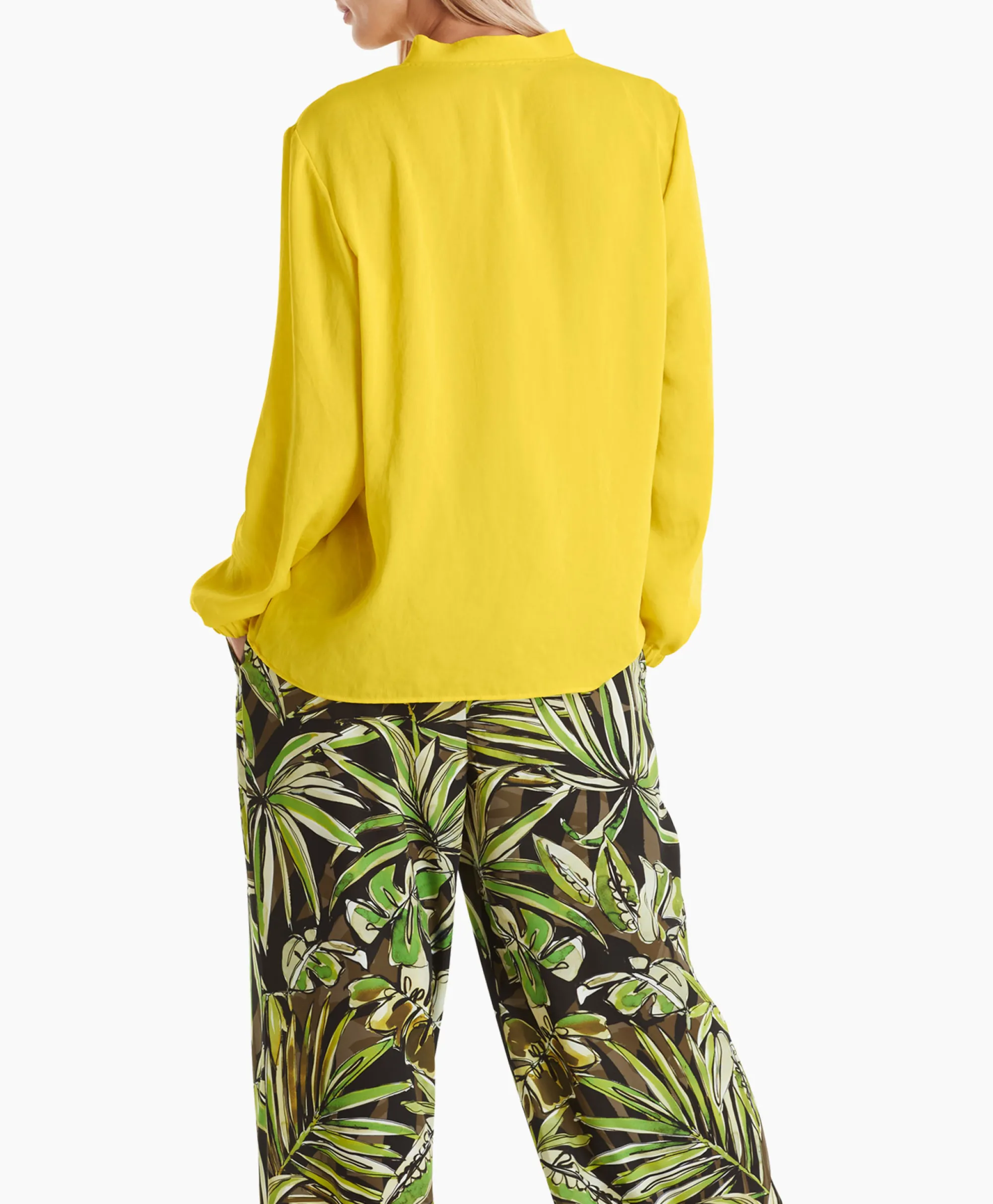 Marccain Additions Blouse Wa 51.03 W39 Geel*Dames Blouses