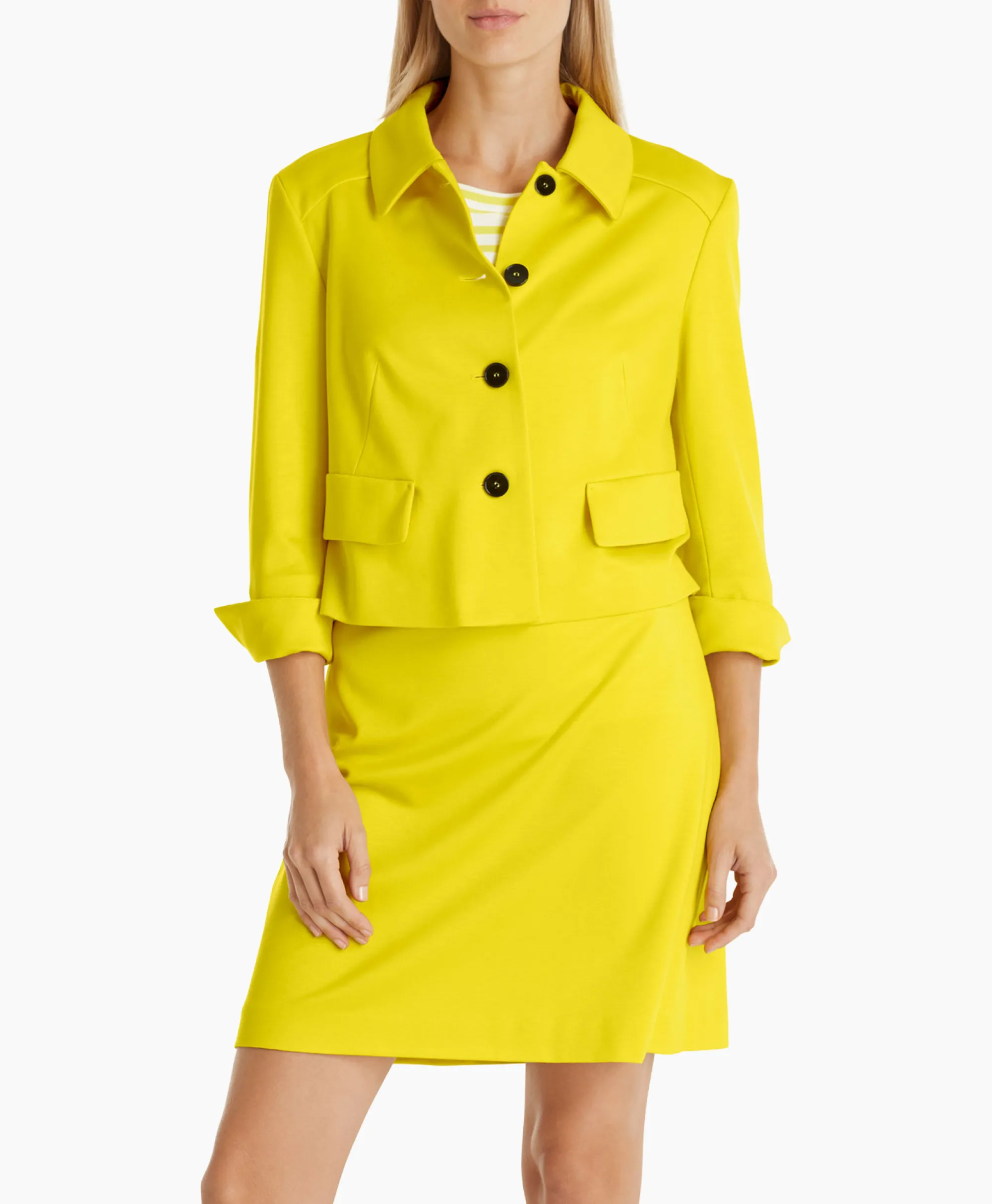 Marccain Additions Jack Wa 31.01 J24 Geel*Dames Jassen