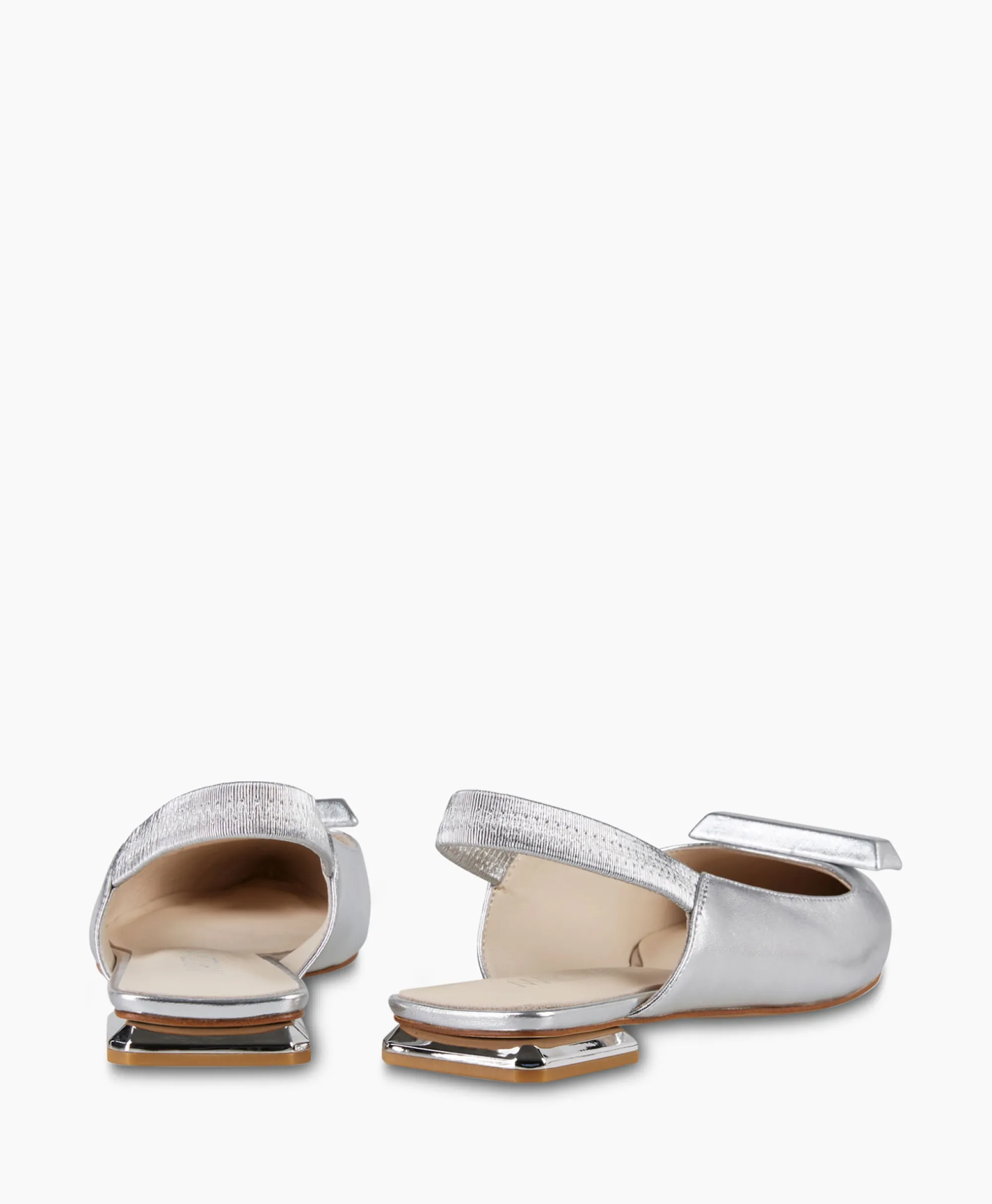 Marccain Bags And Shoes Ballerina Wb Sf.01 L05 Zilver*Dames Instappers