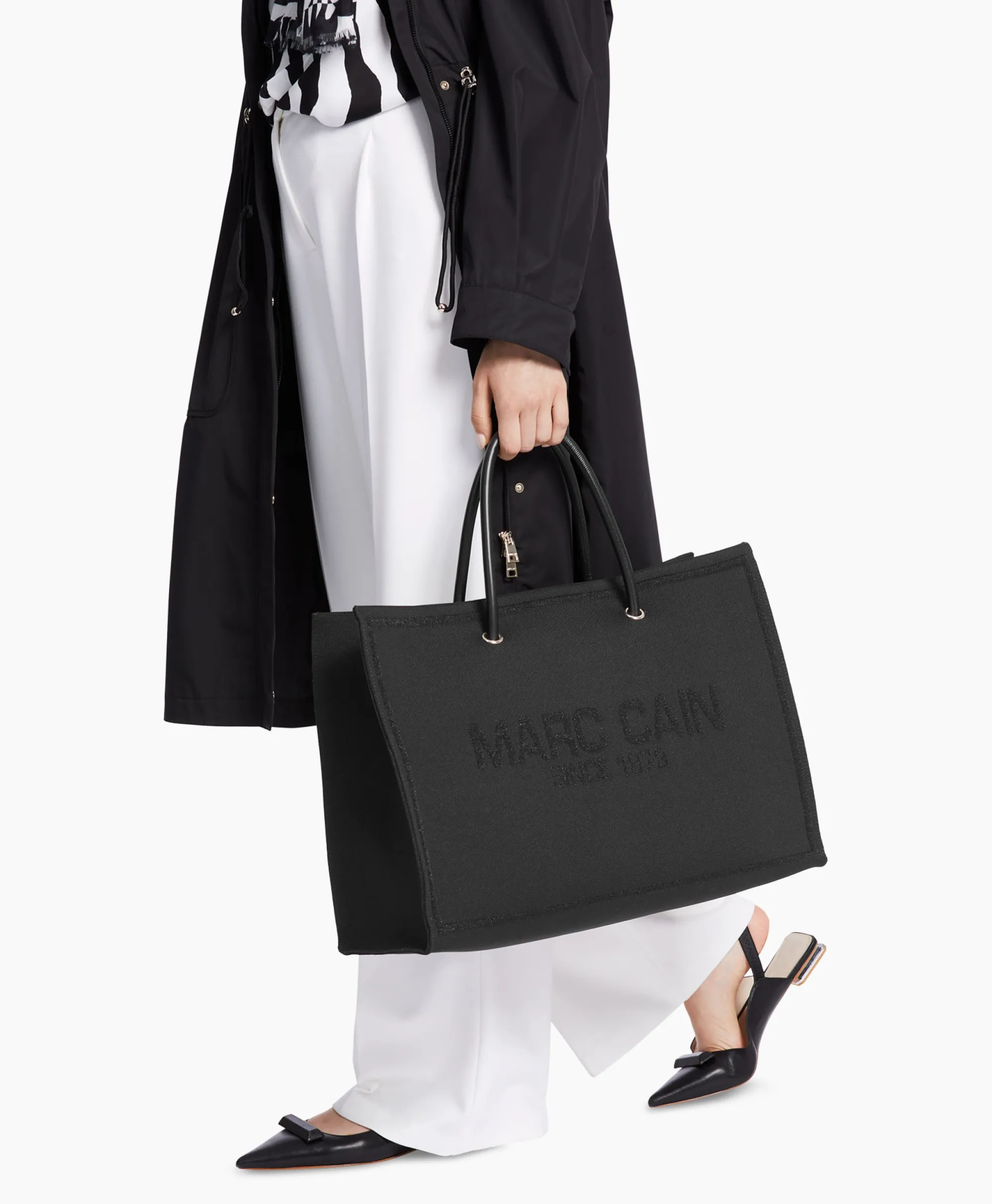 Marccain Bags And Shoes Shopper Wb T6.01 M02 Zwart*Dames Tassen