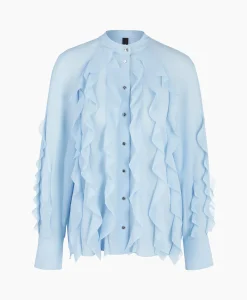 Marccain Collectie Blouse Wc 51.27 W44 Licht Blauw*Dames Blouses