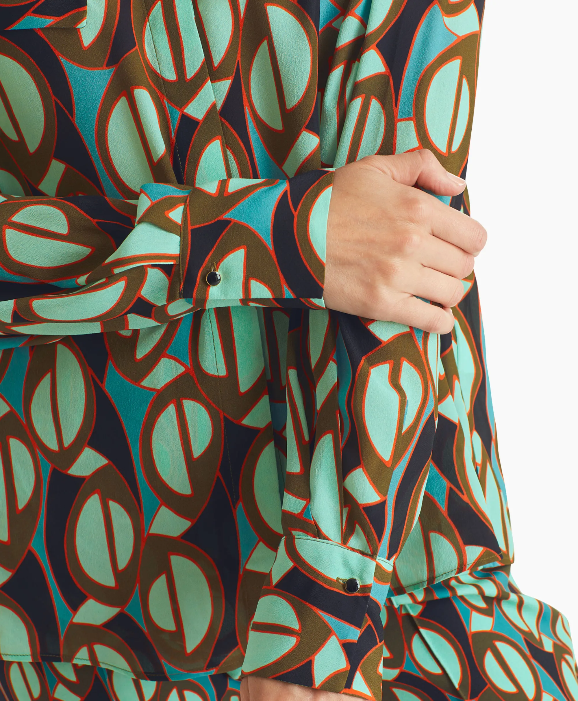 Marccain Collectie Blouse Wc 51.04 W04 Groen*Dames Blouses