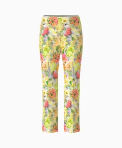 Marccain Collectie Broek Wc 81.12 J21 Midden Geel*Dames Broeken