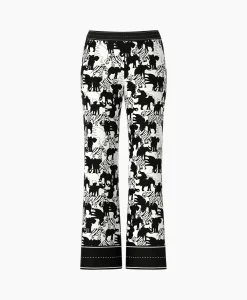 Marccain Collectie Broek Wc 81.04 M03 Print + 2 Kleurig*Dames Broeken