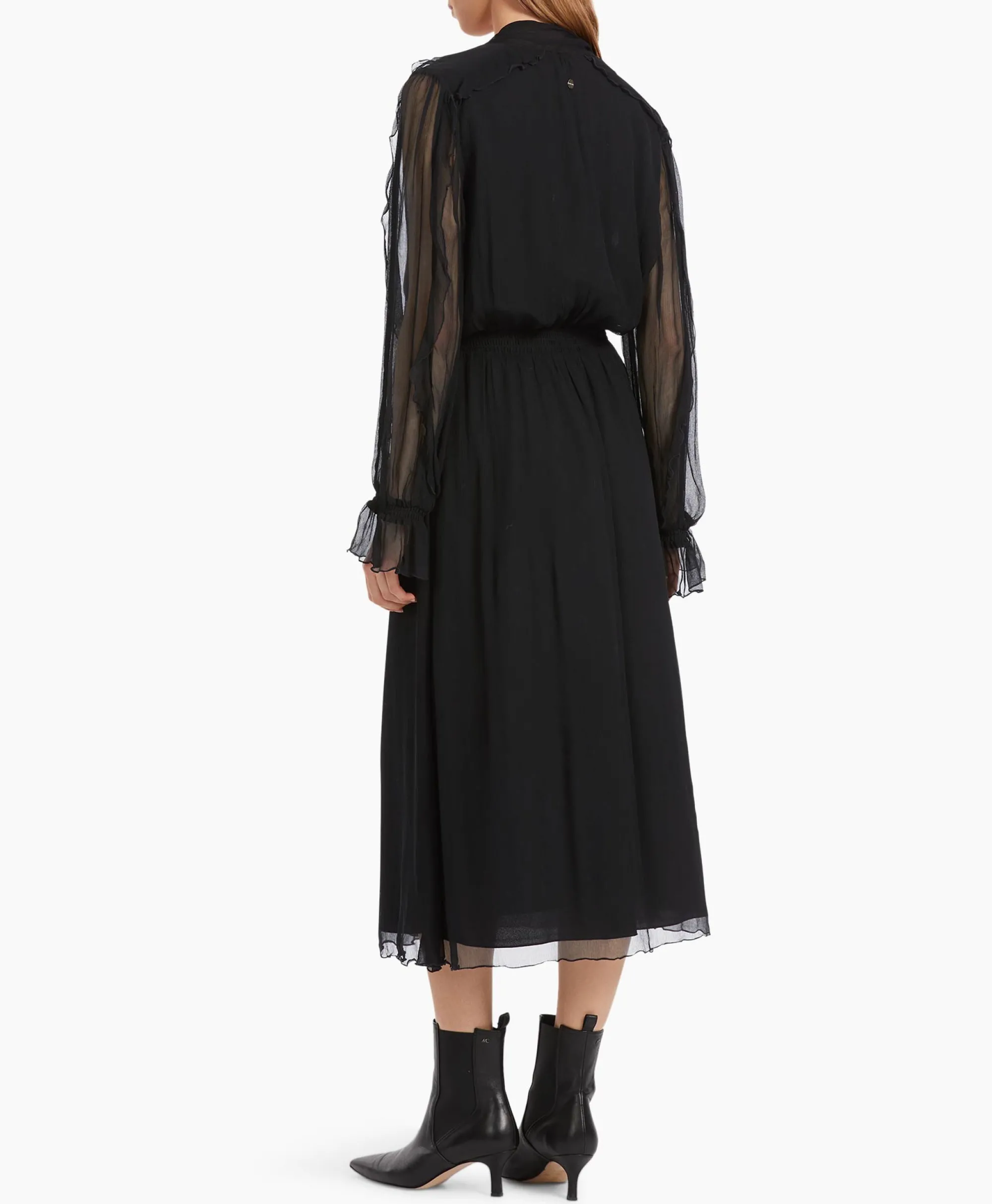 Marccain Collectie Jurk Vc 21.19 W51 Zwart*Dames Bruiloftskleding