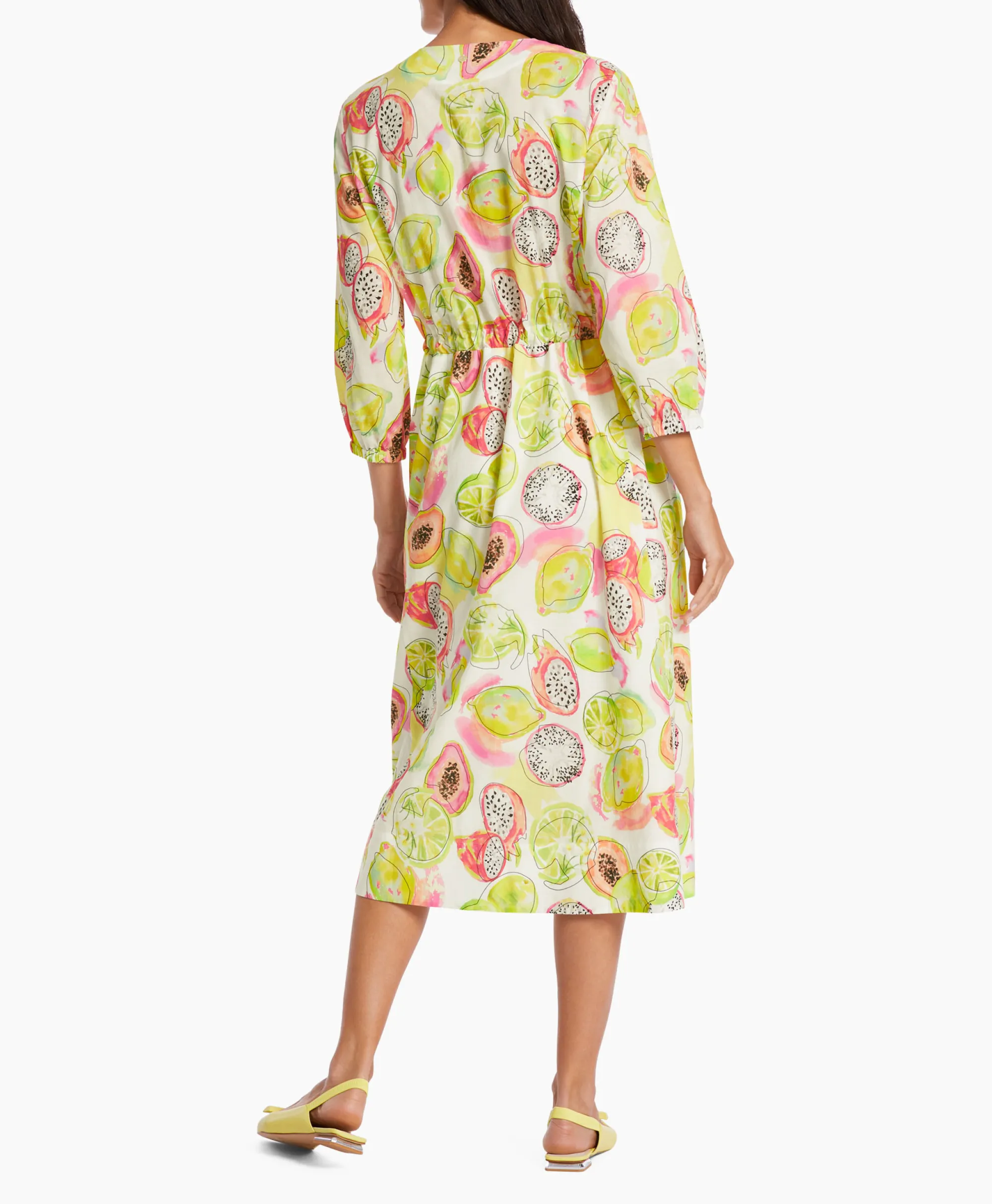 Marccain Collectie Jurk Wc 21.26 W27 Midden Geel*Dames Bruiloftskleding