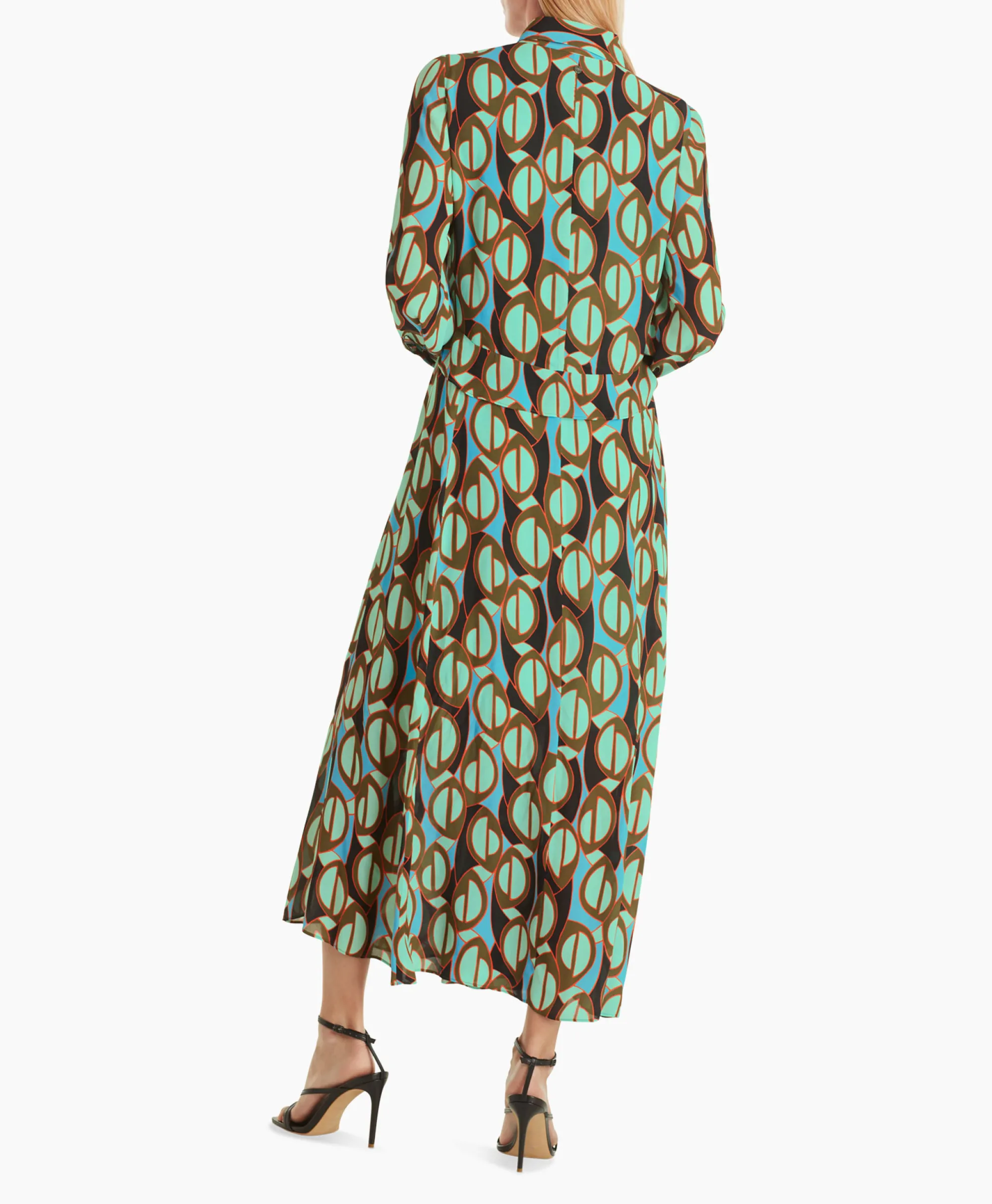 Marccain Collectie Jurk Wc 21.43 W04 Groen*Dames Bruiloftskleding