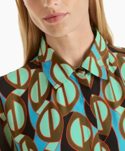 Marccain Collectie Jurk Wc 21.43 W04 Groen*Dames Bruiloftskleding