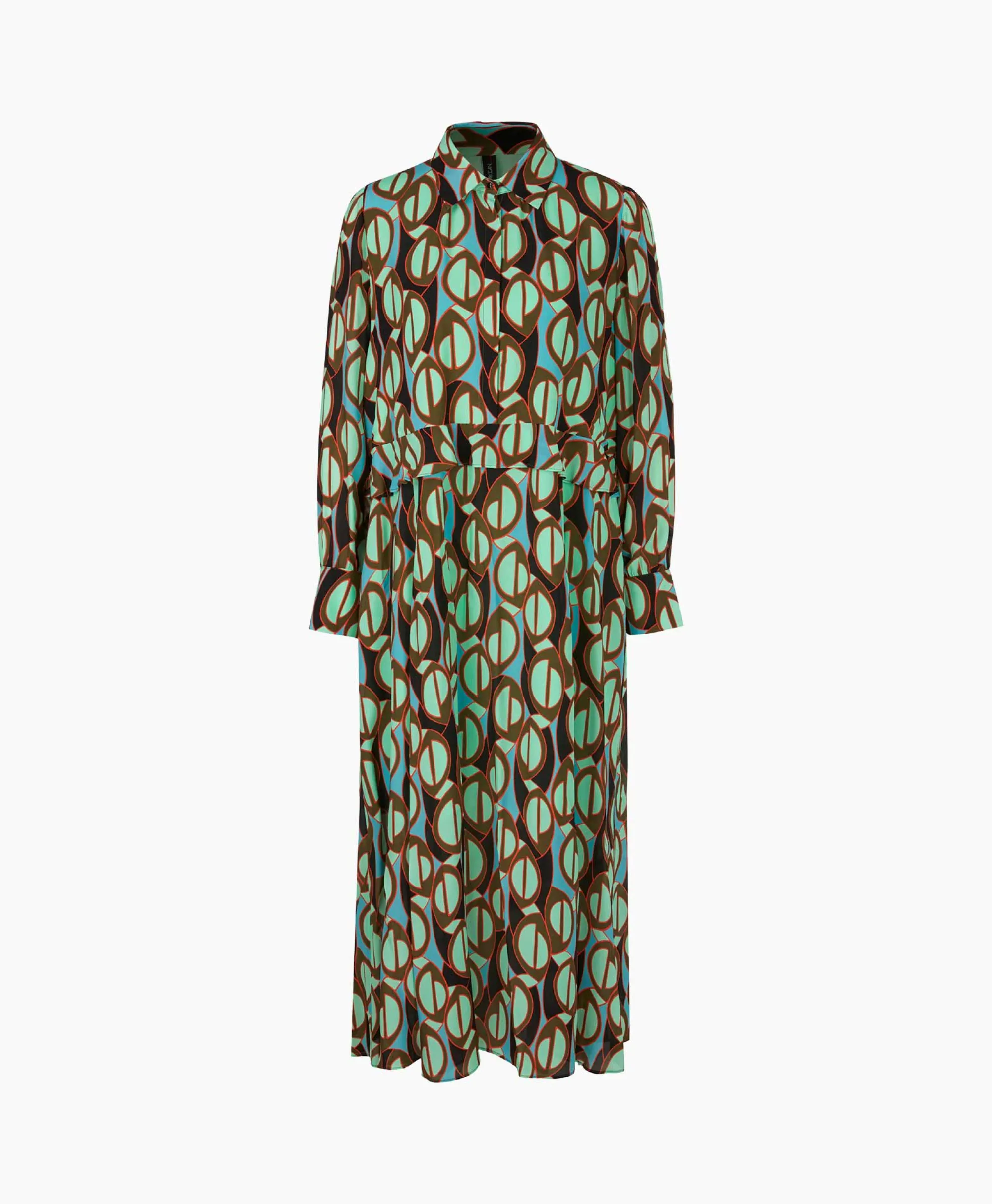 Marccain Collectie Jurk Wc 21.43 W04 Groen*Dames Bruiloftskleding