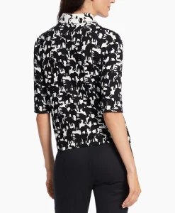 Marccain Collectie Polo Wc 53.04 J11 Zwart*Dames Polo's