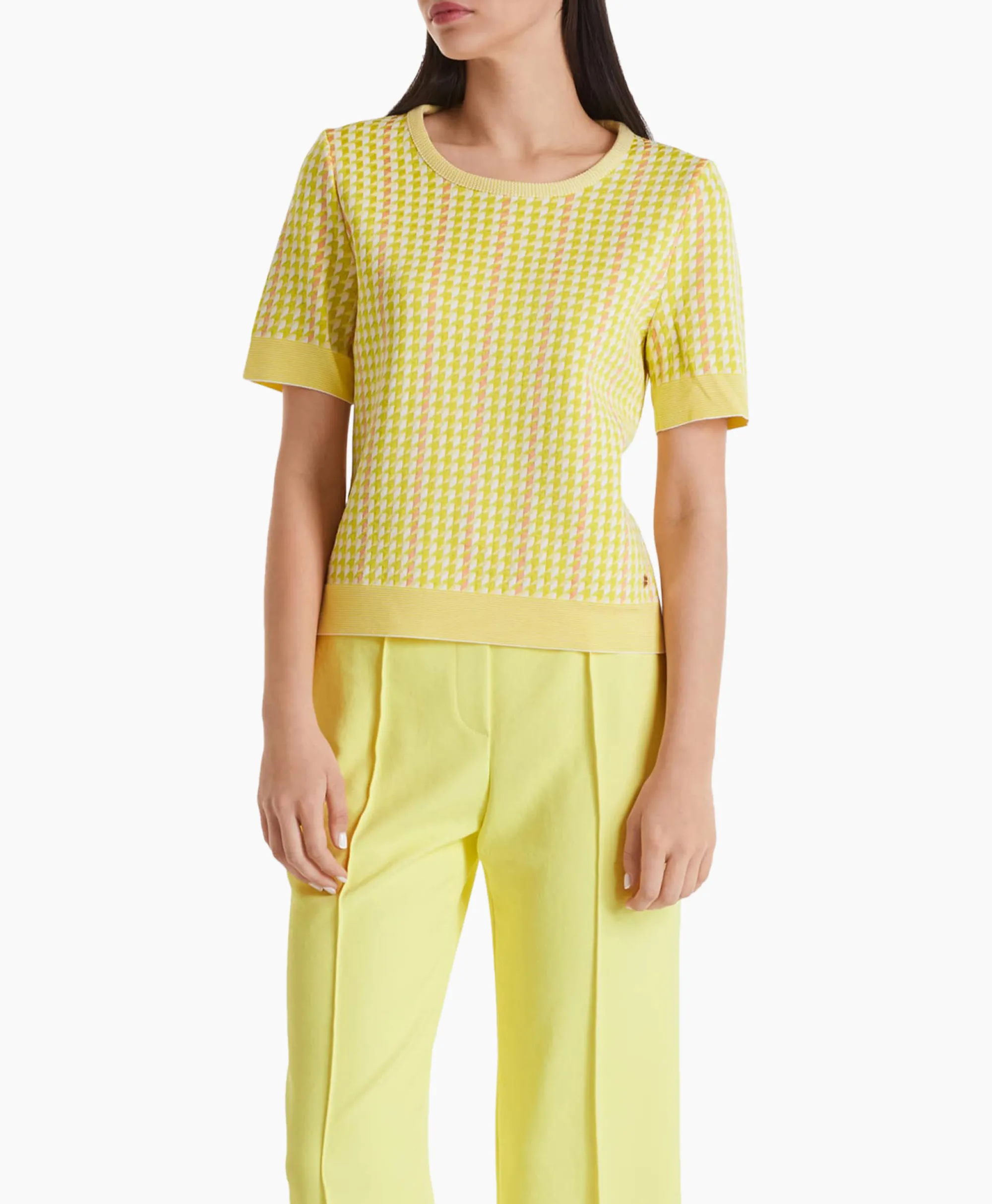 Marccain Collectie Pullover Wc 41.49 M33 Midden Geel*Dames T-Shirts & Tops