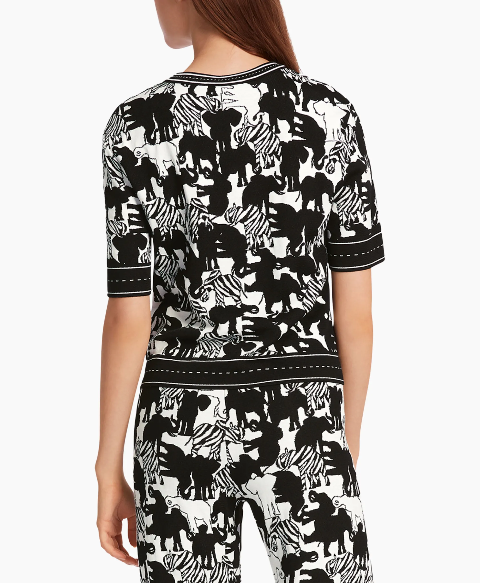 Marccain Collectie Pullover Wc 41.10 M03 Print + 2 Kleurig*Dames Truien