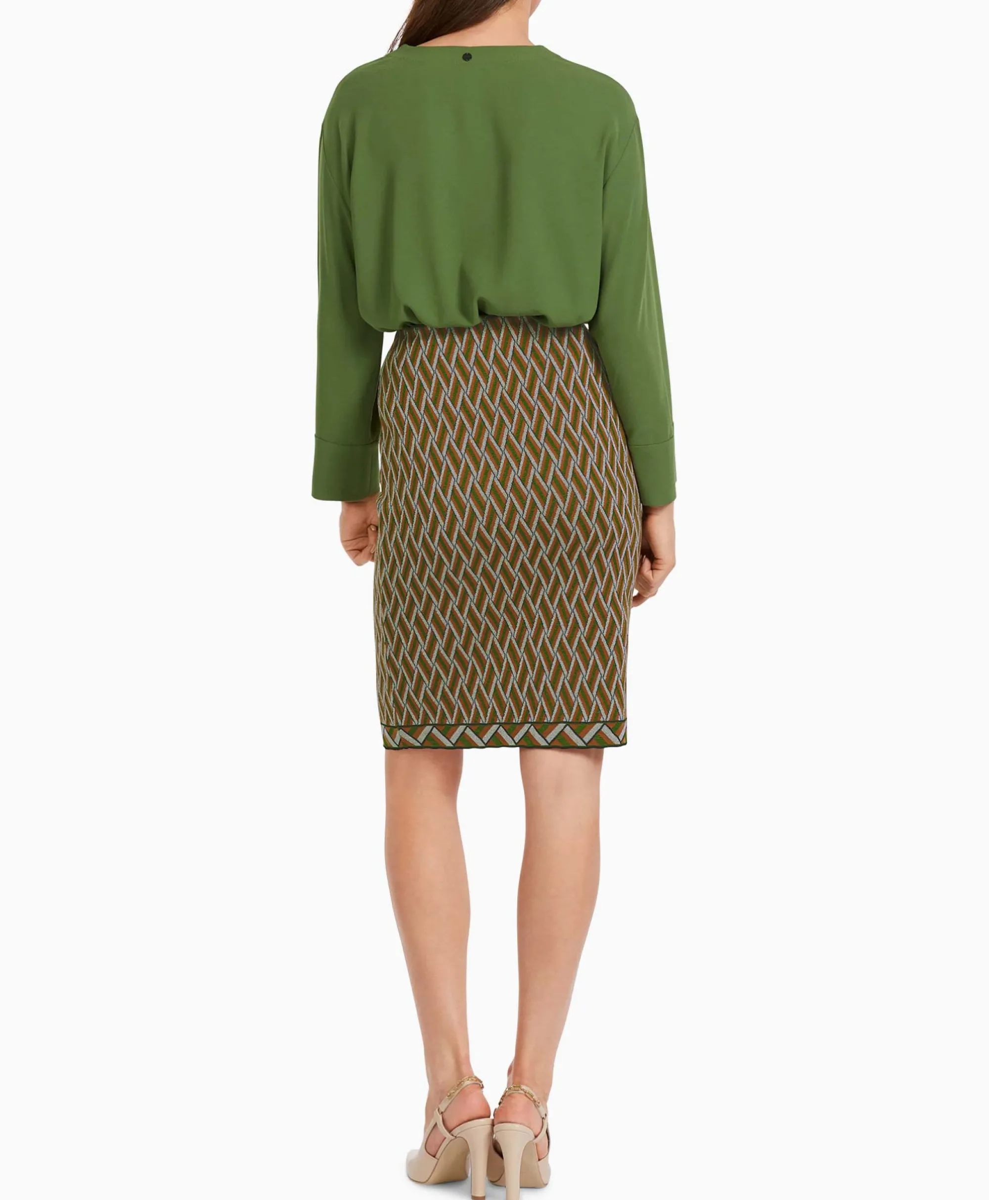 Marccain Collectie Rok Vc 71.14 M36 Groen*Dames Rokken