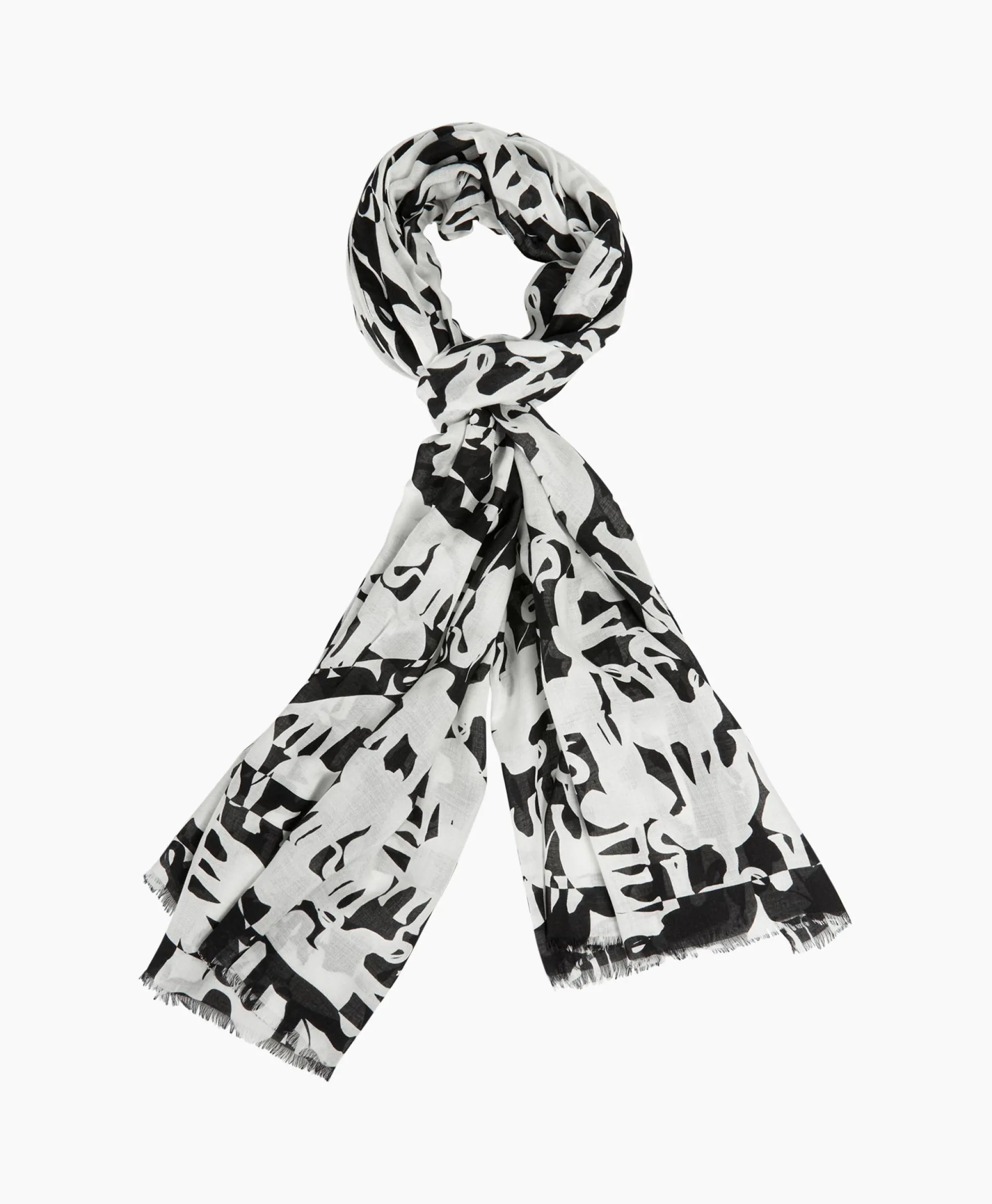 Marccain Collectie Shawl Wc B4.07 Z15 Print + 2 Kleurig*Dames Sjaals