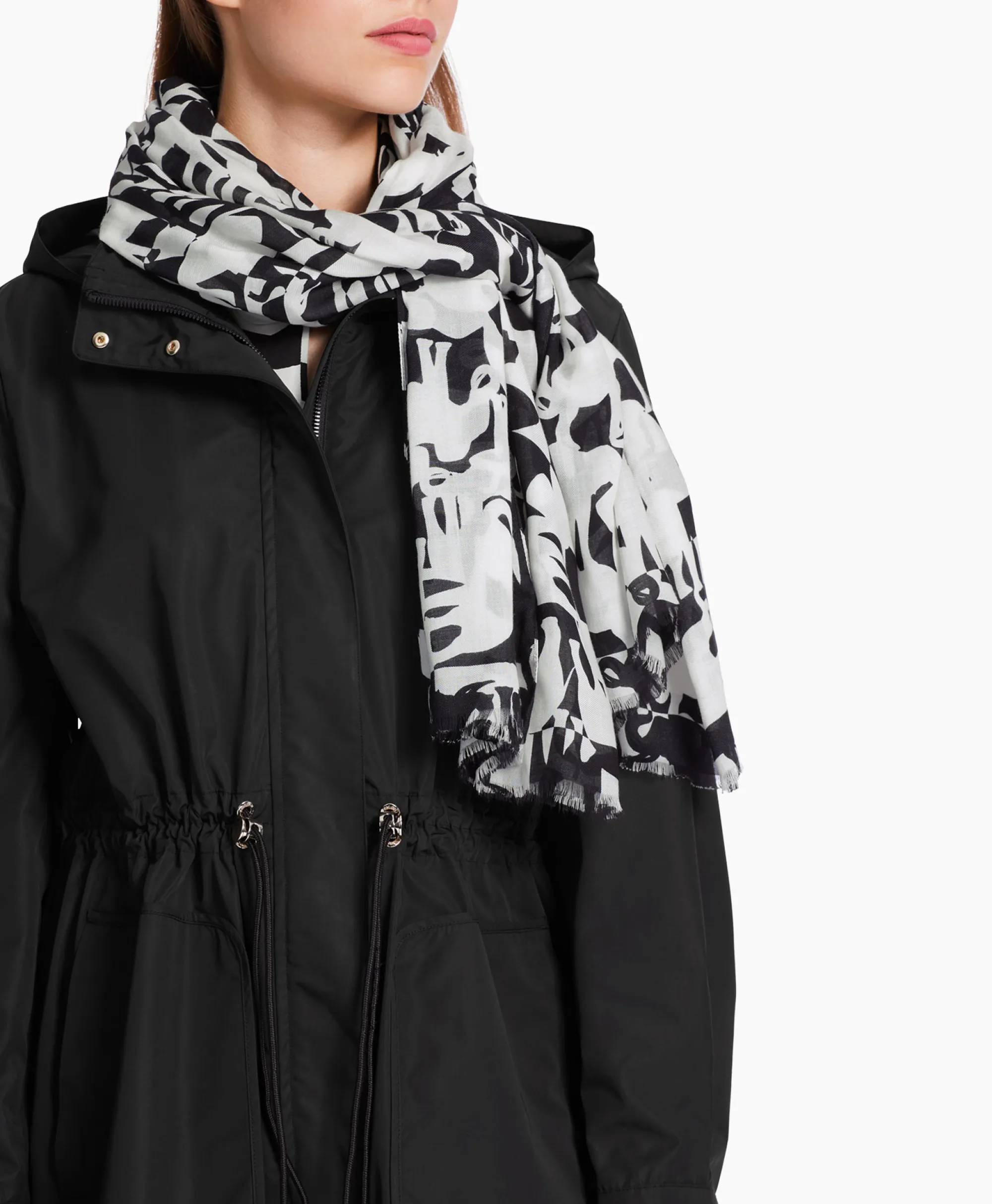 Marccain Collectie Shawl Wc B4.07 Z15 Print + 2 Kleurig*Dames Sjaals