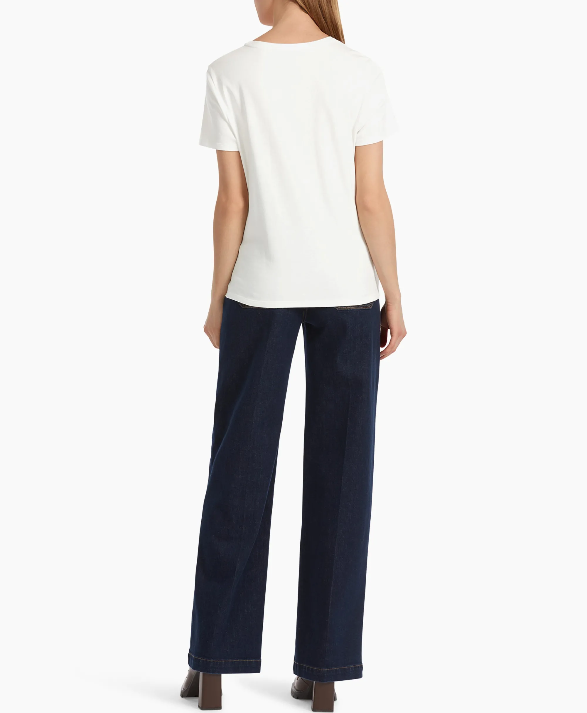 Marccain Collectie T-Shirt Vc 48.32 J66 Off White*Dames T-Shirts & Tops