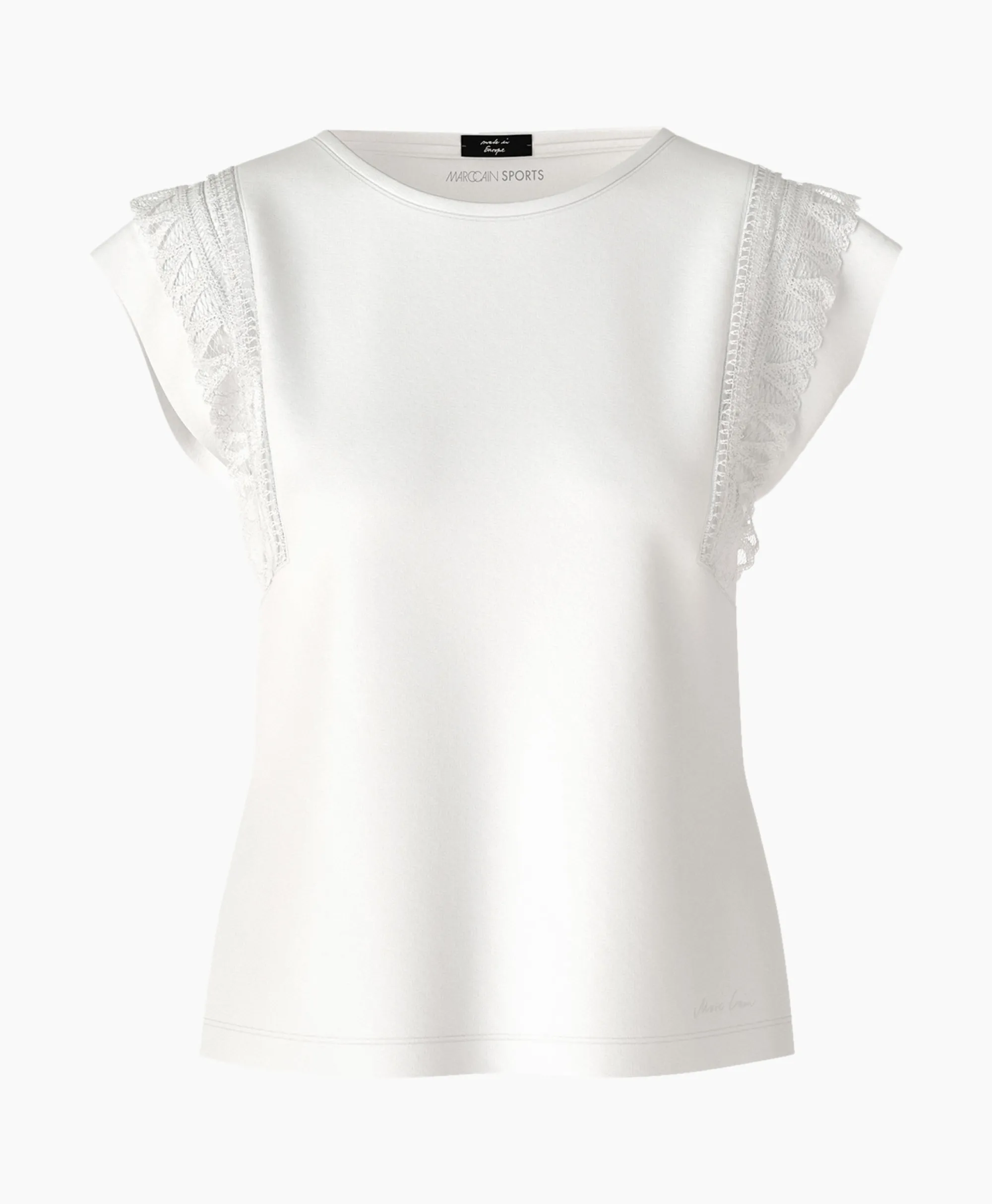 Marccain Collectie T-Shirt Wc 48.44 J14 Wit*Dames T-Shirts & Tops