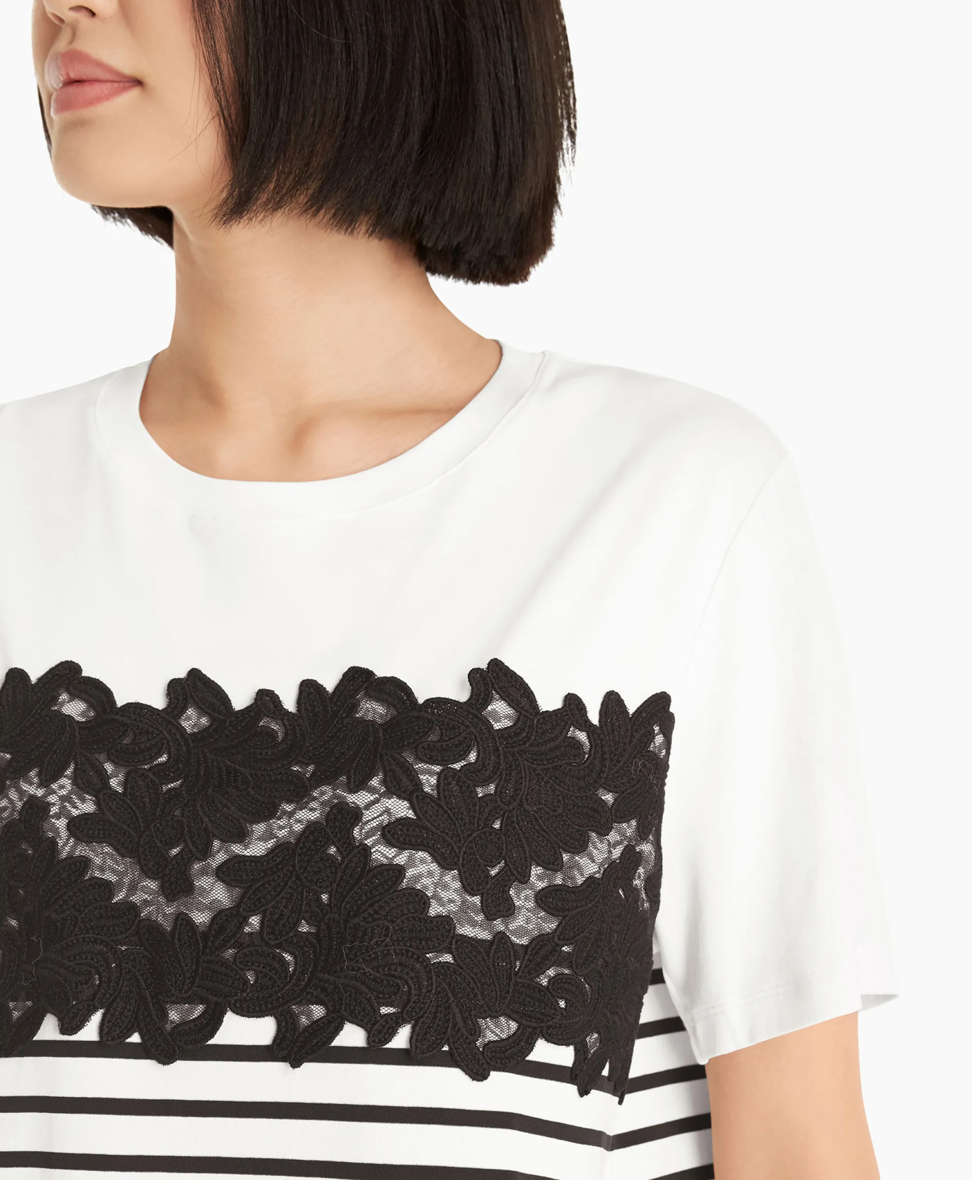 Marccain Collectie T-Shirt Wc 48.10 J16 Print + 2 Kleurig*Dames T-Shirts & Tops