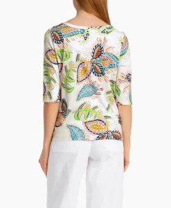 Marccain Collectie T-Shirt Wc 48.66 J47 Off White*Dames T-Shirts & Tops