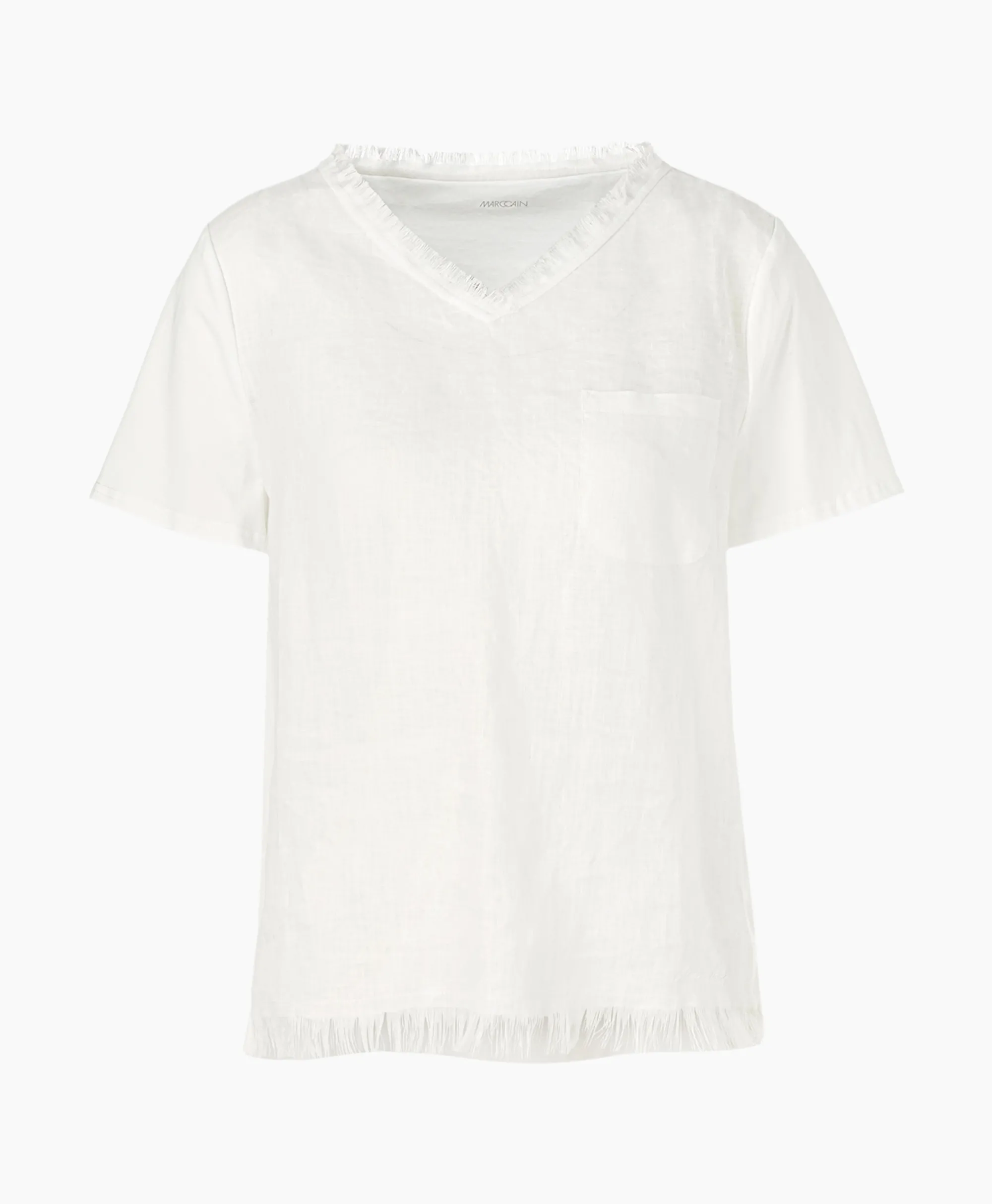 Marccain Collectie T-Shirt Wc 48.41 J79 Off White*Dames T-Shirts & Tops