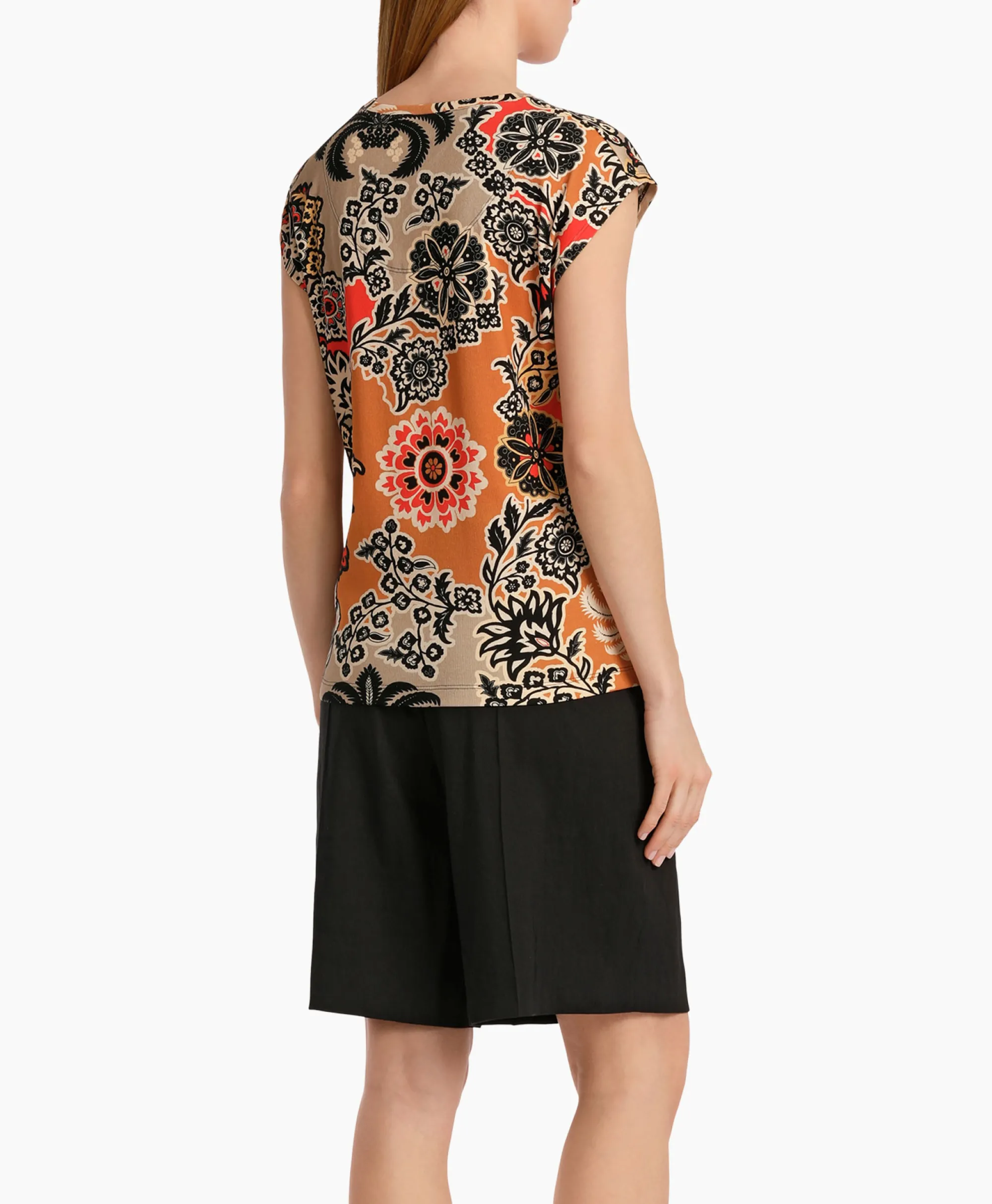 Marccain Collectie T-Shirt Wc 48.23 J49 Oranje*Dames T-Shirts & Tops