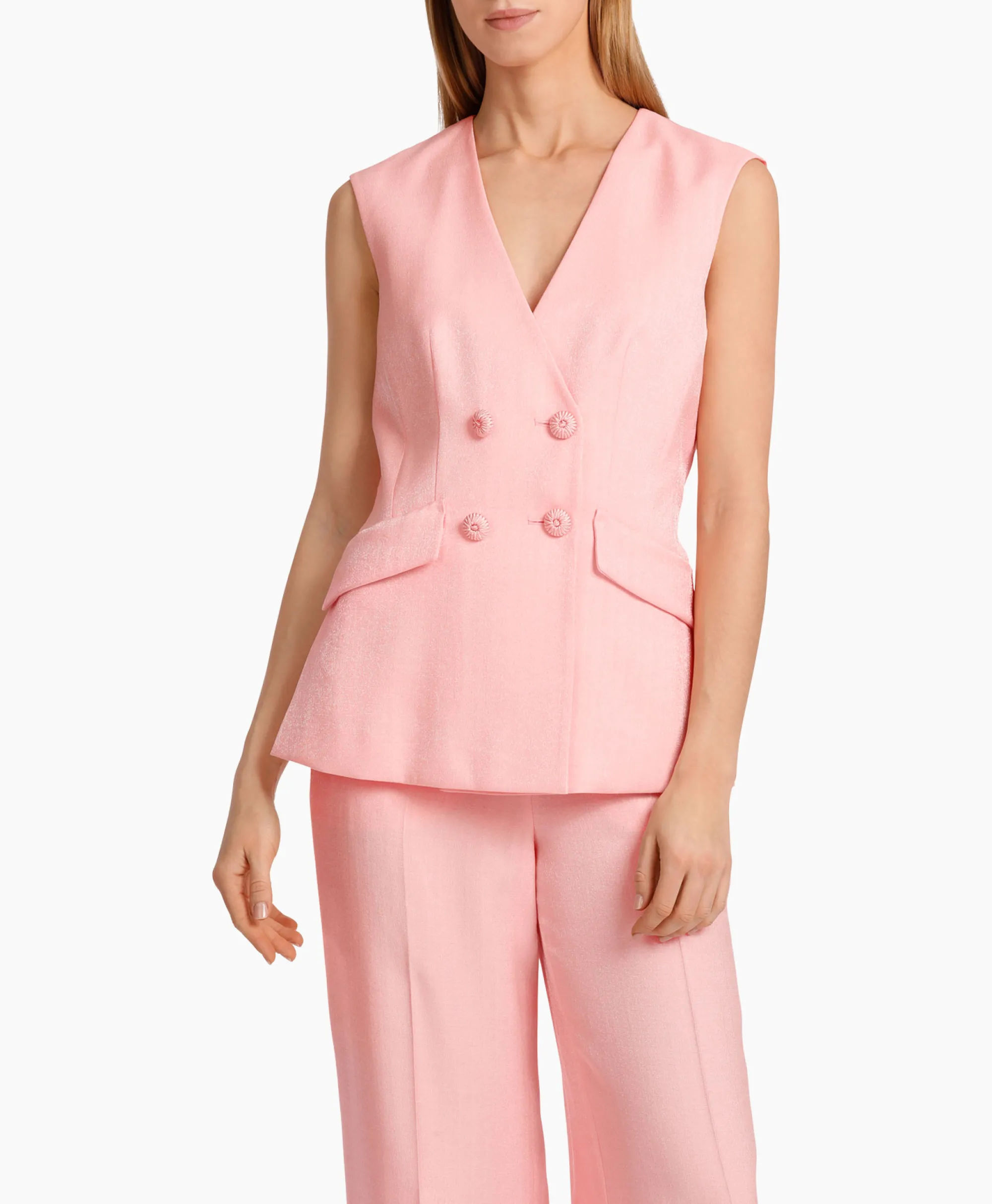 Marccain Collectie Vest Wc 37.04 W84 Zalm*Dames Vesten