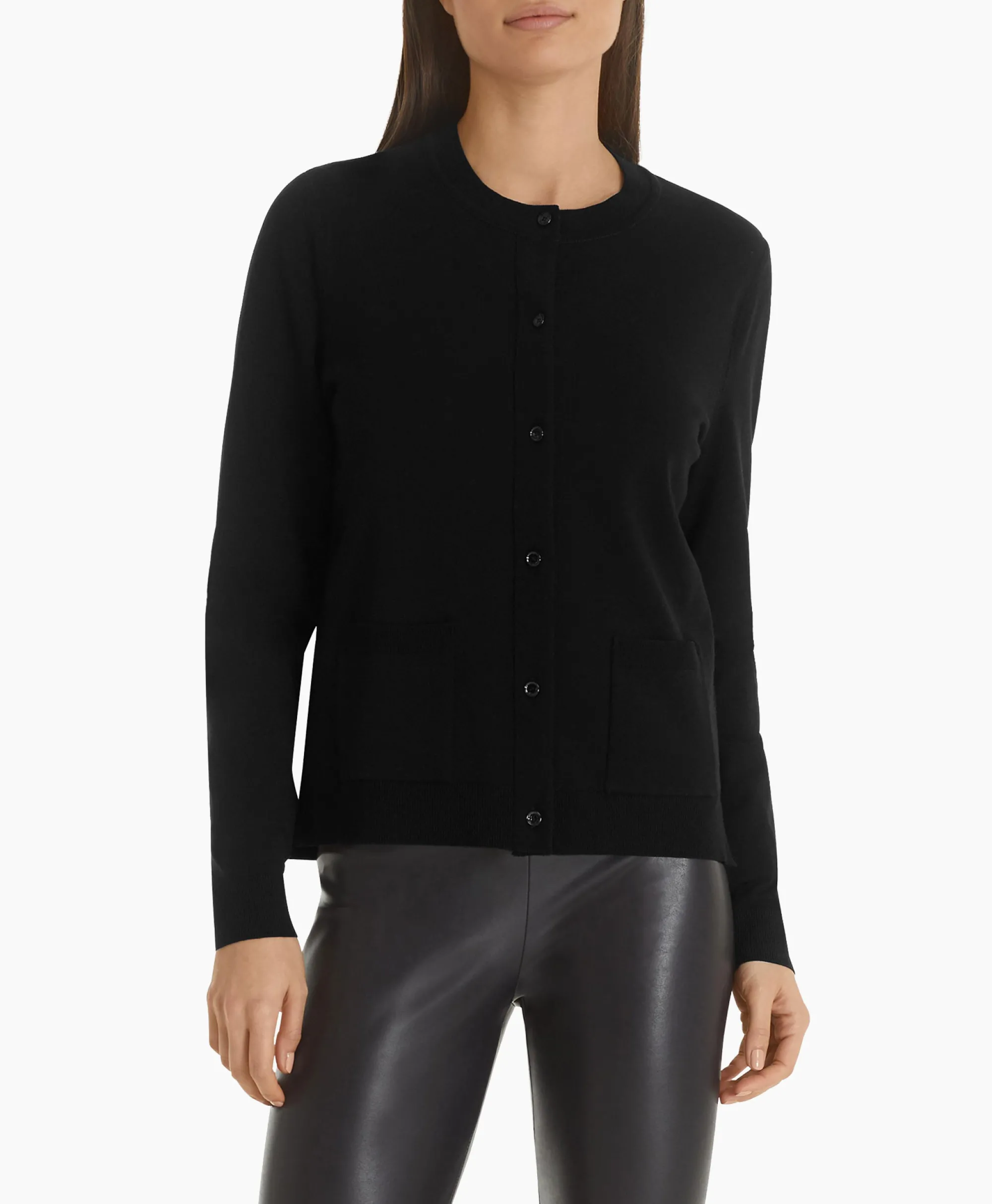 Marccain Essentials Vest +E 39.01 M11 Zwart*Dames Vesten