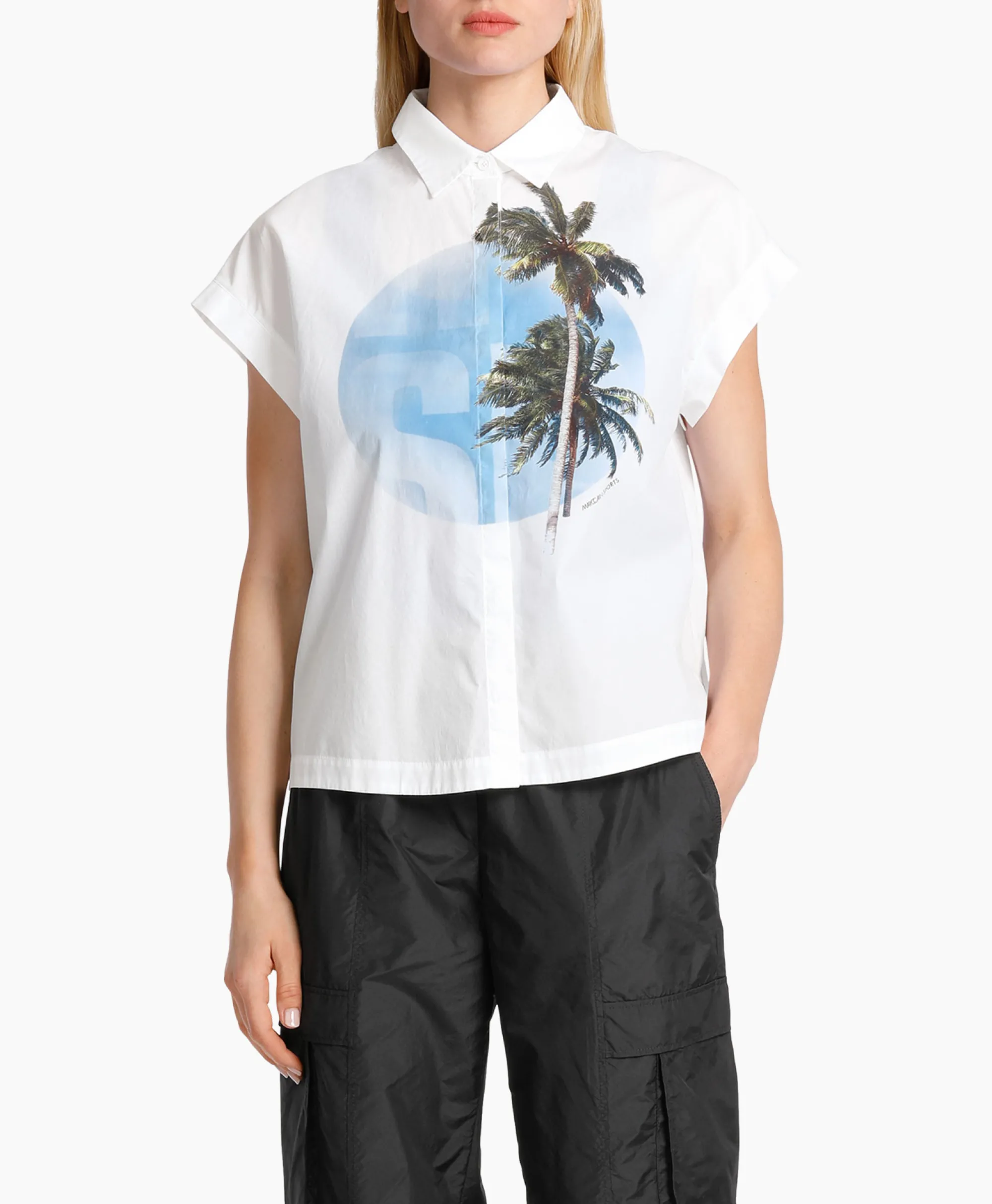 Marccain Sport Blouse Ws 51.22 W83 Wit*Dames Blouses