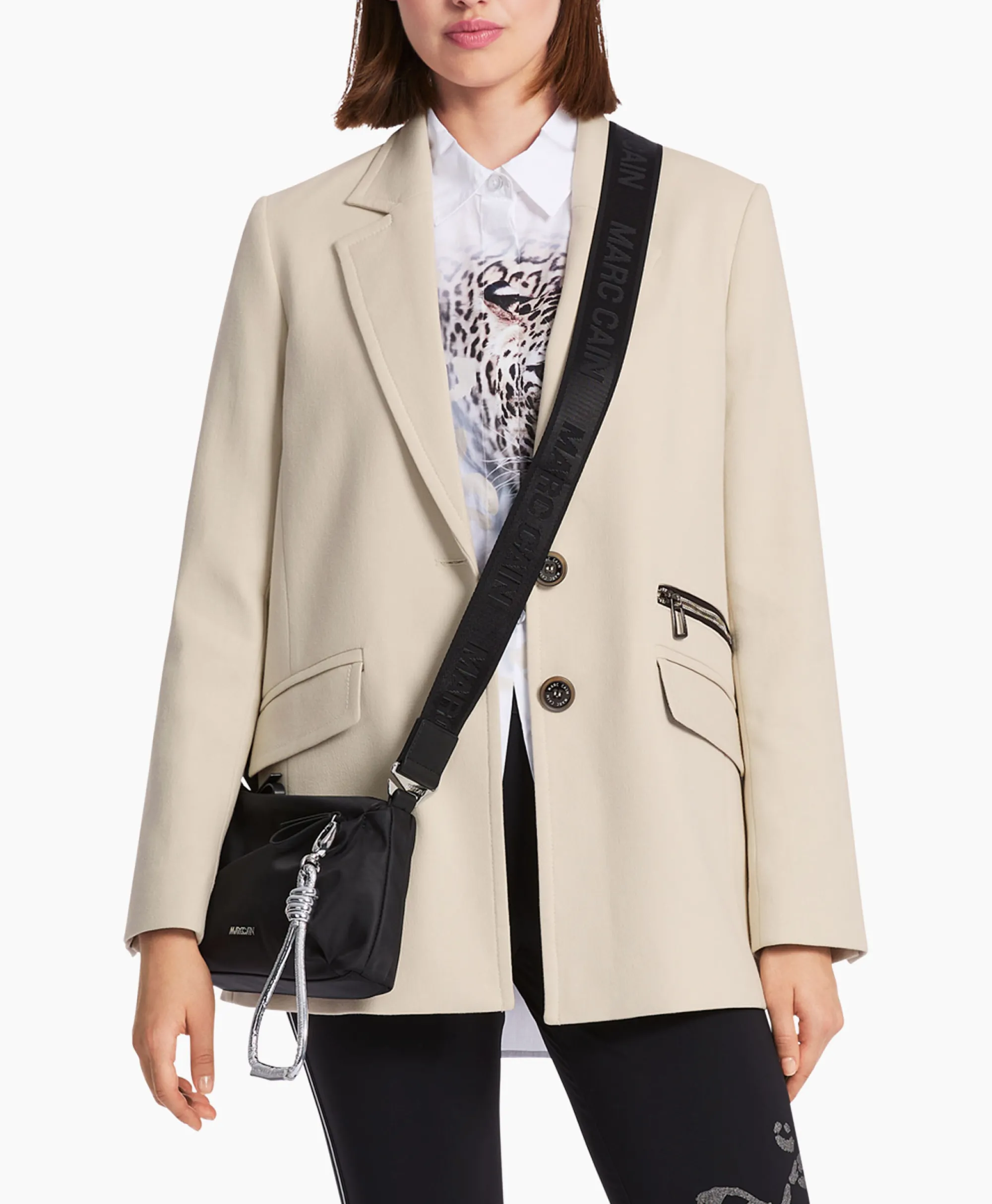 Marccain Sport Jasje Ws 34.11 W10 Grijs*Dames Blazers