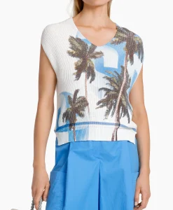 Marccain Sport Top Ws 42.03 M33 Donker Blauw*Dames T-Shirts & Tops