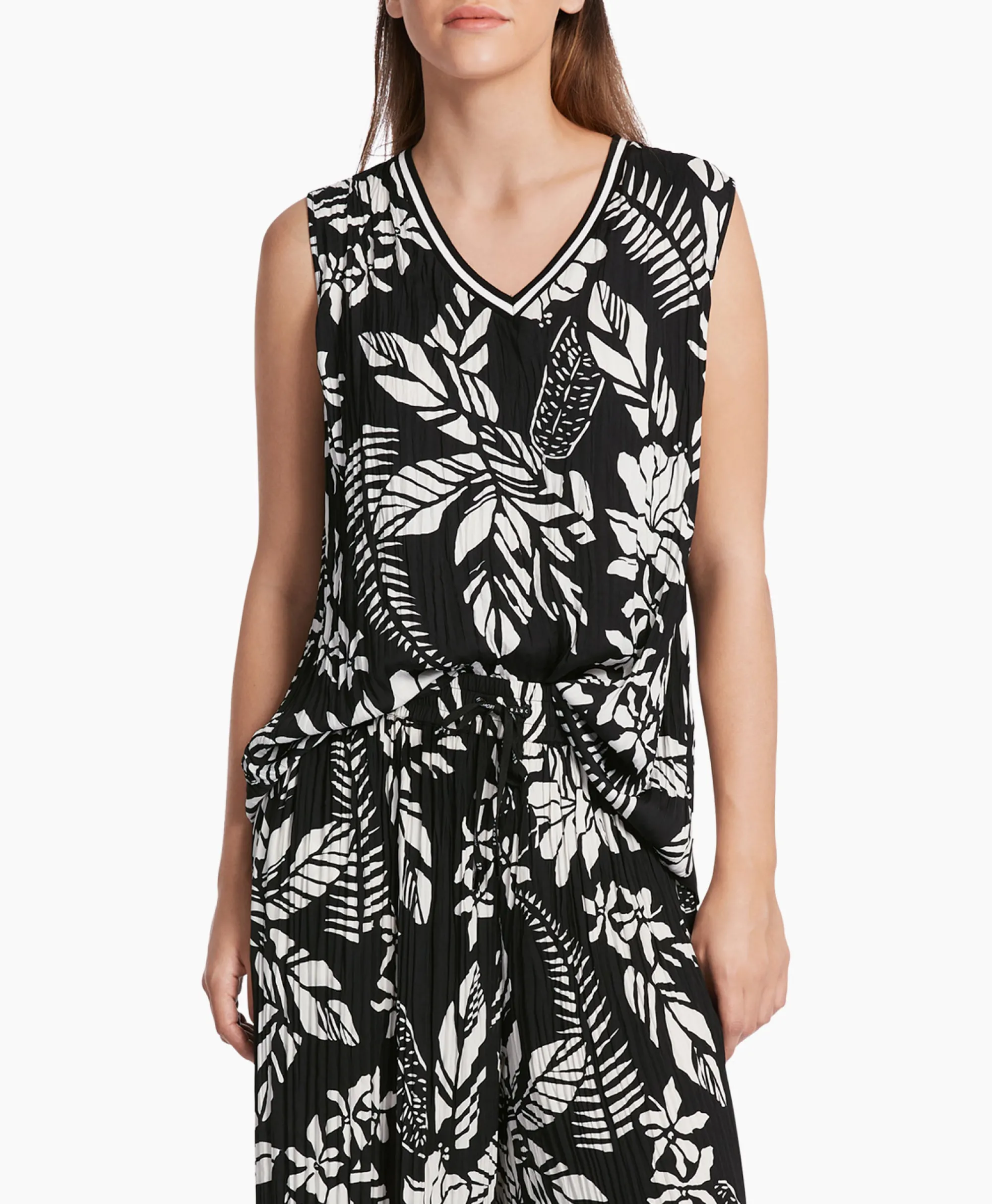 Marccain Sport Top Ws 61.01 W22 Zwart*Dames T-Shirts & Tops