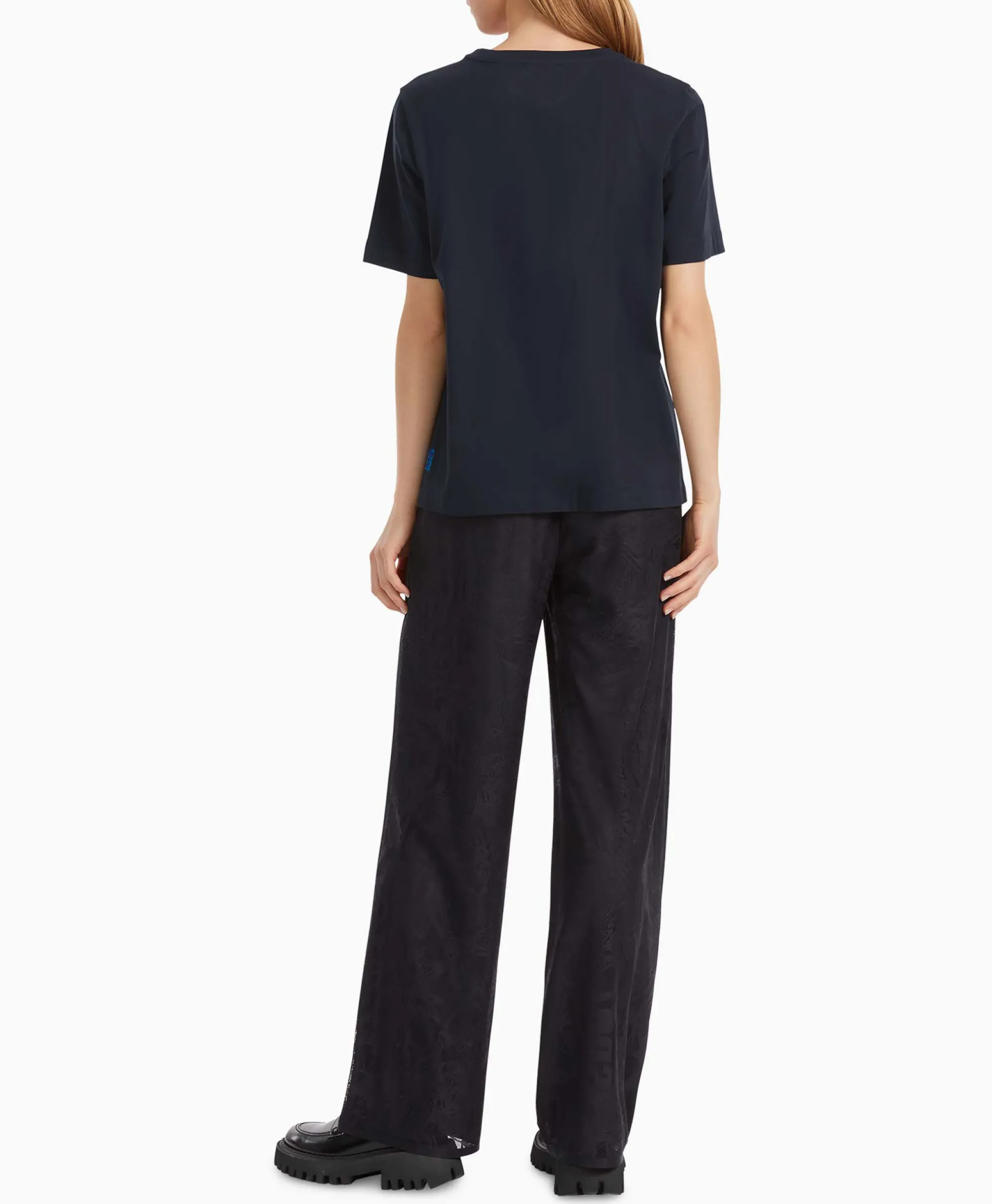 Marccain Sport T-Shirt Vs 48.20 J19 Midden Blauw*Dames T-Shirts & Tops