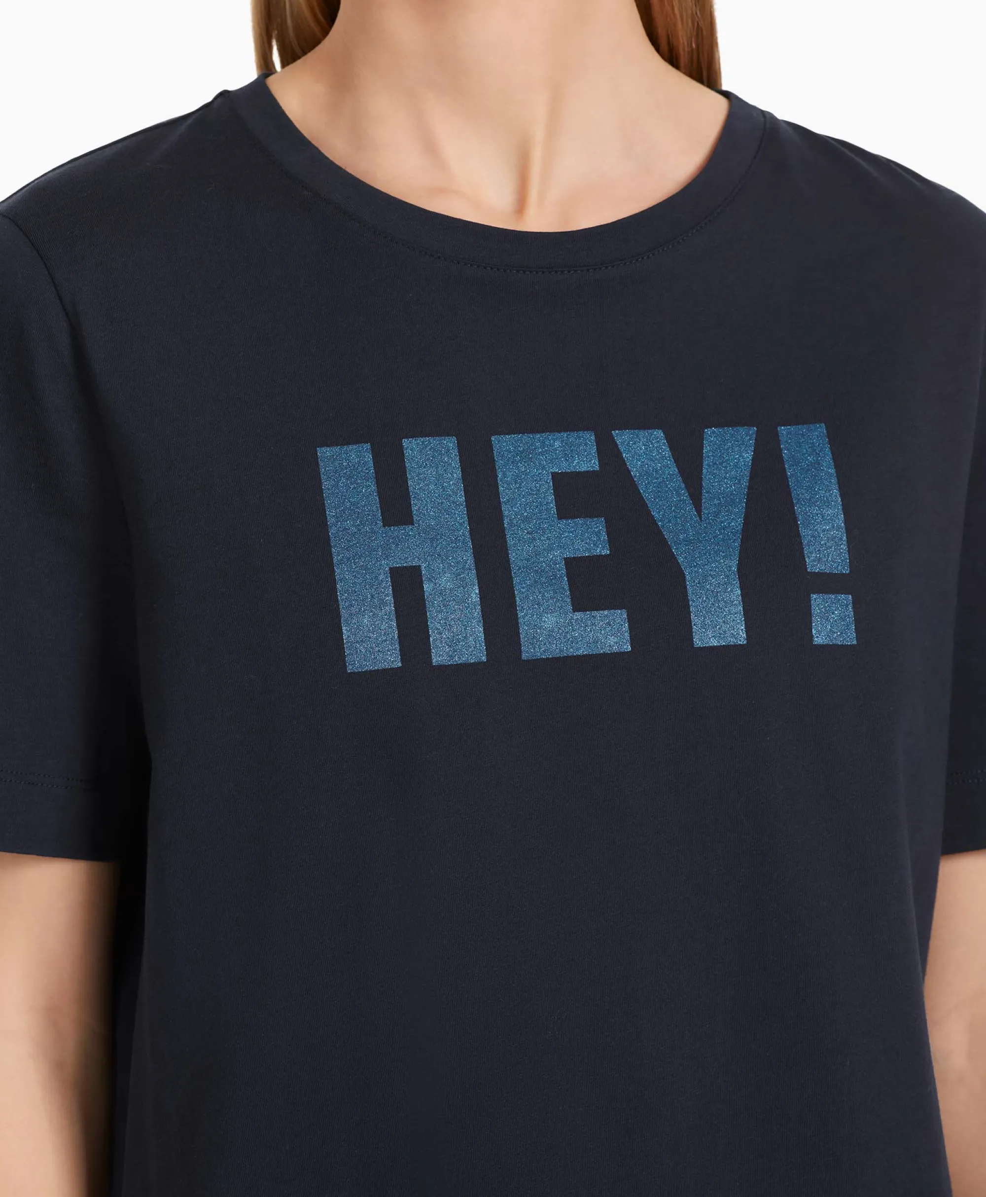 Marccain Sport T-Shirt Vs 48.20 J19 Midden Blauw*Dames T-Shirts & Tops