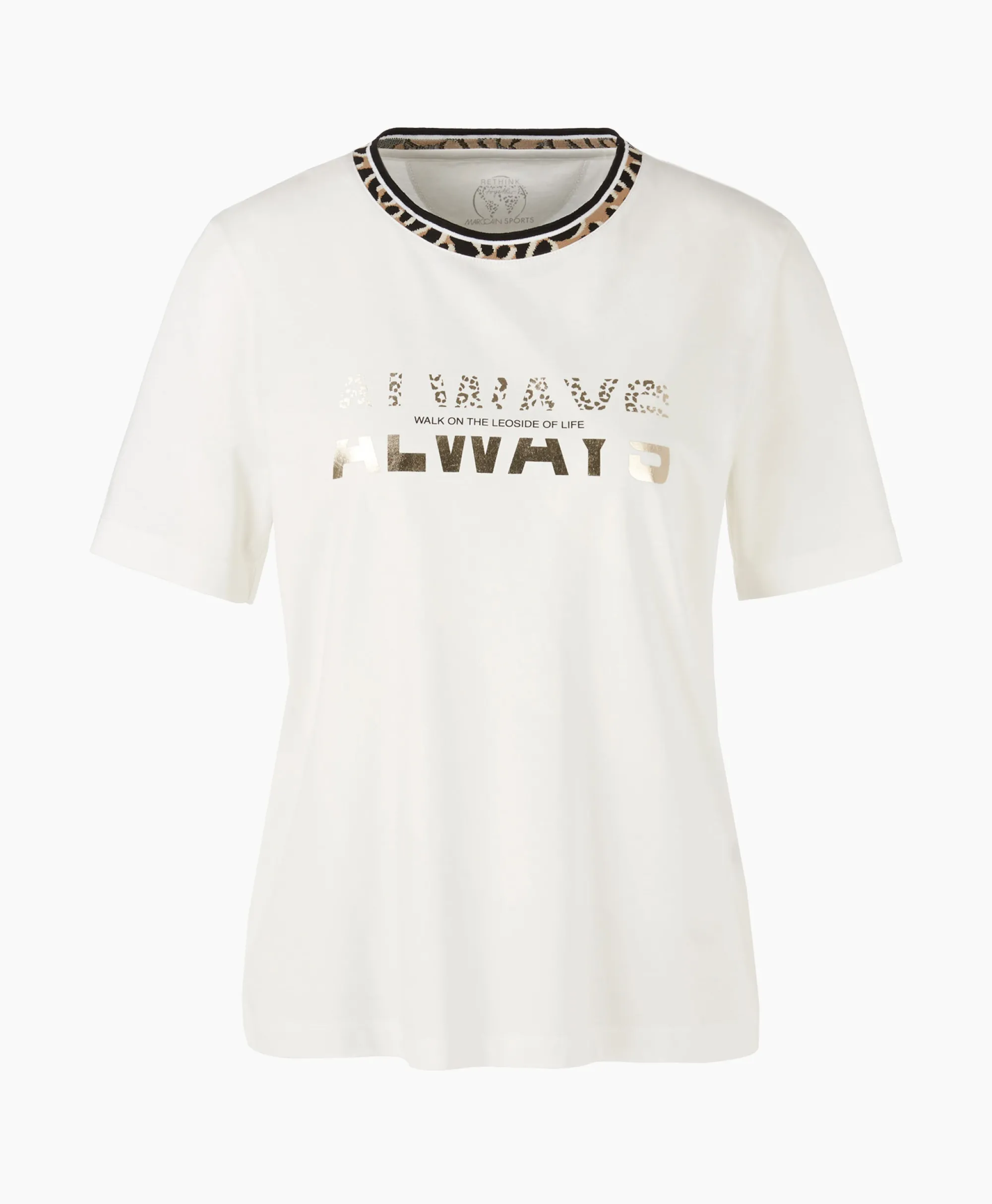 Marccain Sport T-Shirt Ws 48.20 J27 Off White*Dames T-Shirts & Tops