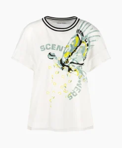 Marccain Sport T-Shirt Ws 48.06 J41 Off White*Dames T-Shirts & Tops