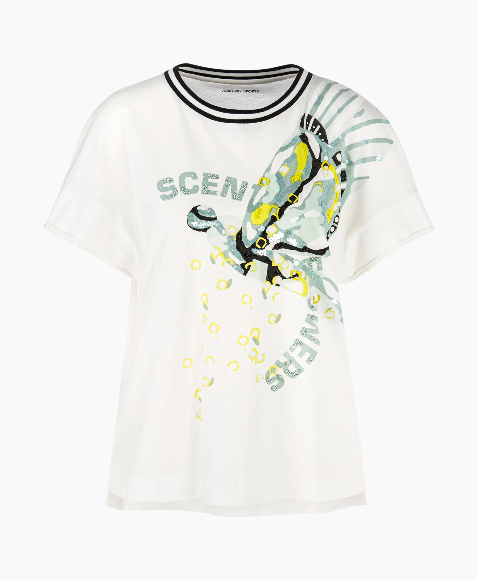 Marccain Sport T-Shirt Ws 48.06 J41 Off White*Dames T-Shirts & Tops