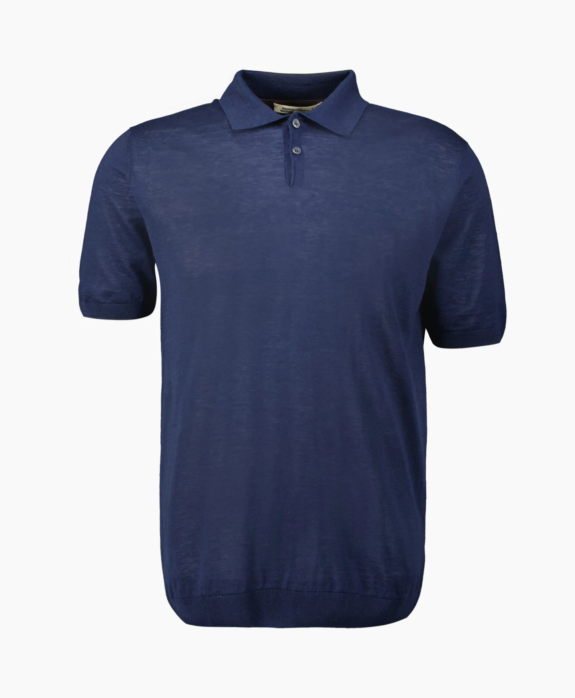 Maurizio Baldassari Polo Light Knitted Donker Blauw*Heren Polo's
